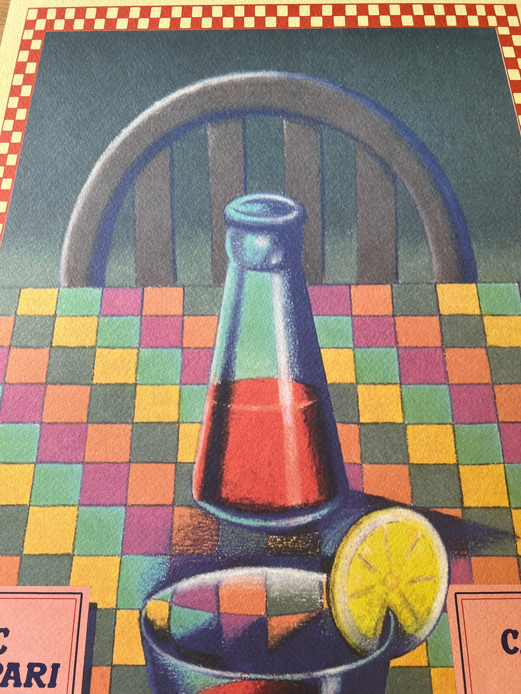 Milton Glaser : Campari "trapezio"