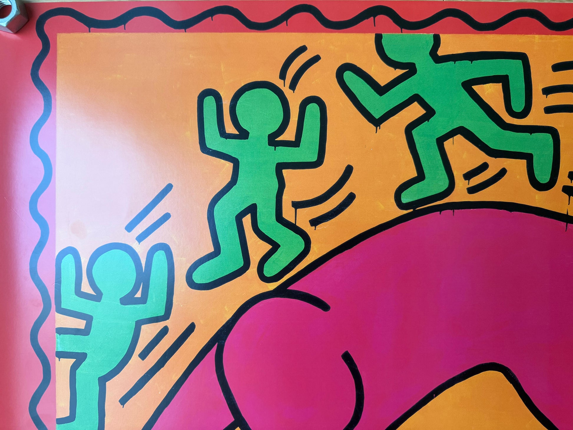 HARING KEITH UNTITLED 1982 (CA 2000) POSTER VINTAGE 80x60