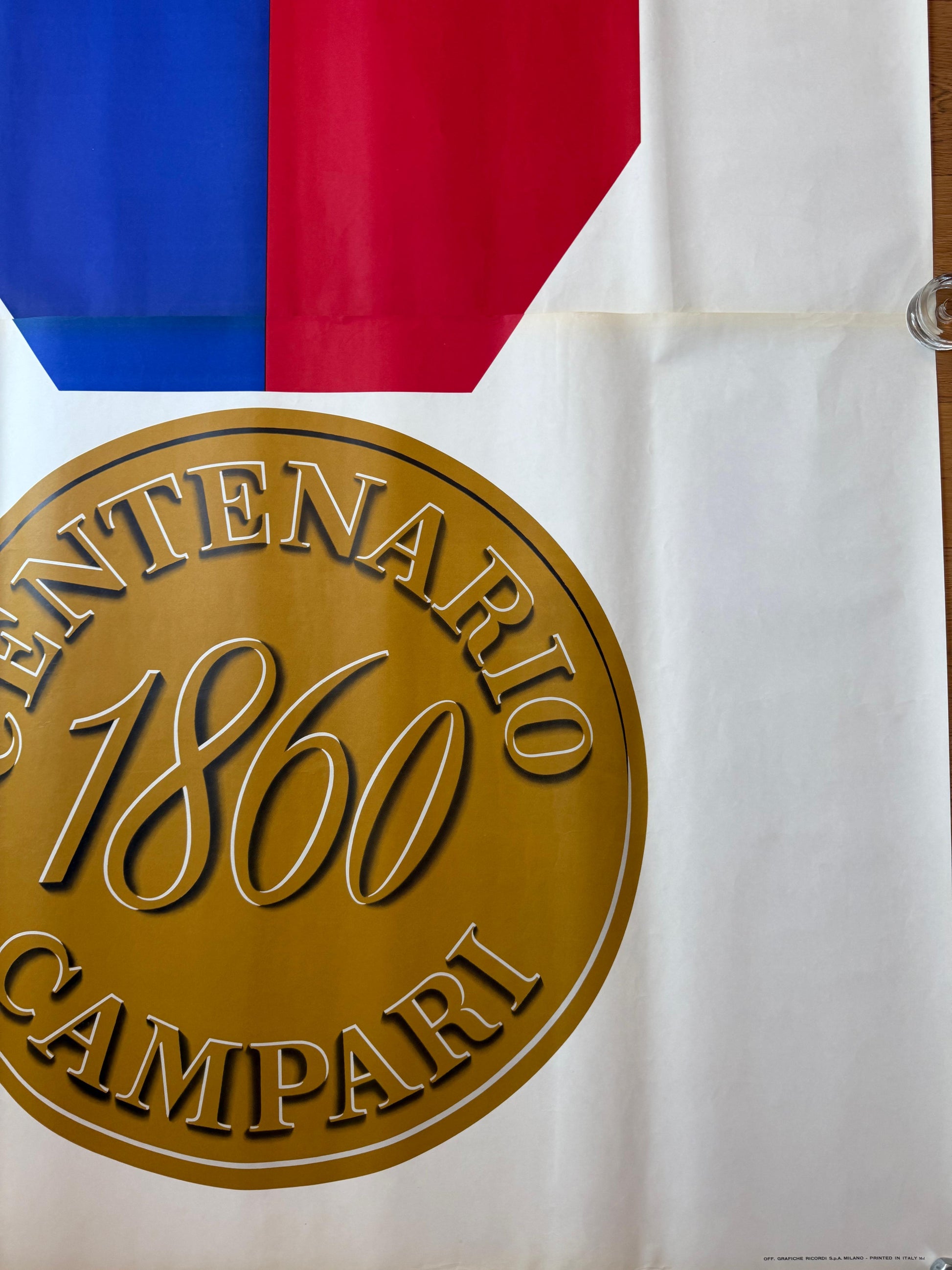 MUNARI CAMPARI CENTENARIO POSTER VINTAGE 140x200