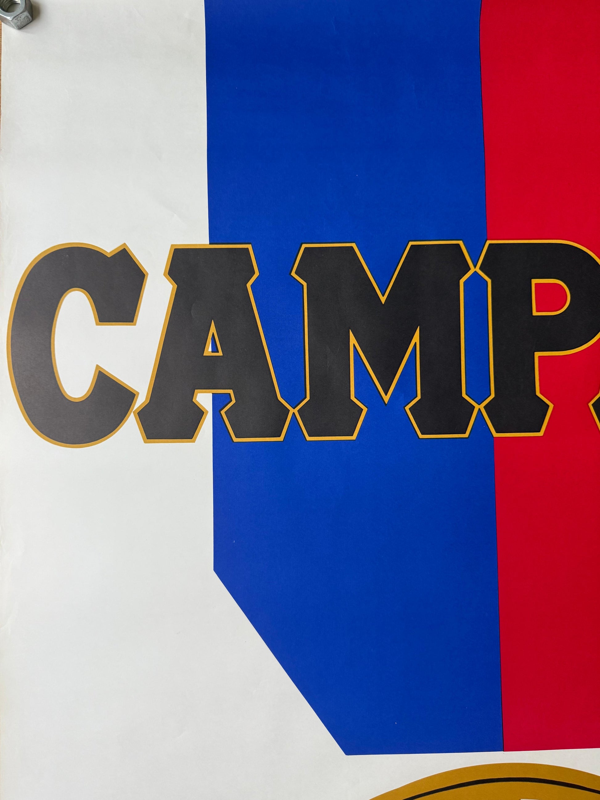 MUNARI CAMPARI CENTENARIO FRANCESE POSTER VINTAGE 100x140