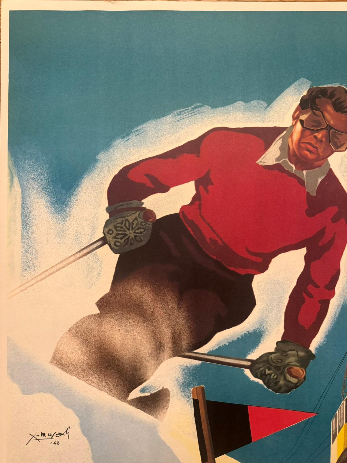 MUSATI ARNALDO VALLE D'AOSTA UOMO POSTER VINTAGE 70x100 OFFER