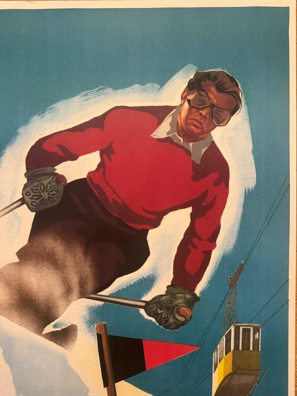 MUSATI ARNALDO VALLE D'AOSTA UOMO POSTER VINTAGE 70x100 OFFER