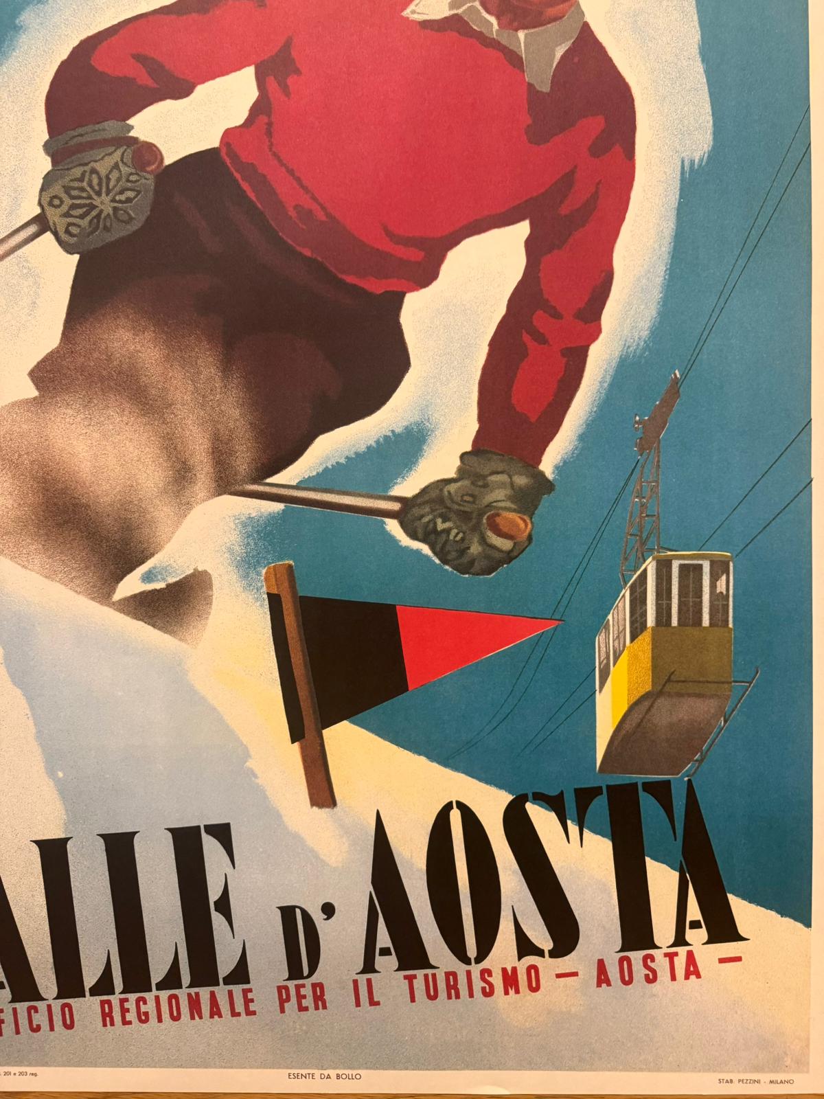 MUSATI ARNALDO VALLE D'AOSTA UOMO POSTER VINTAGE 70x100 OFFER