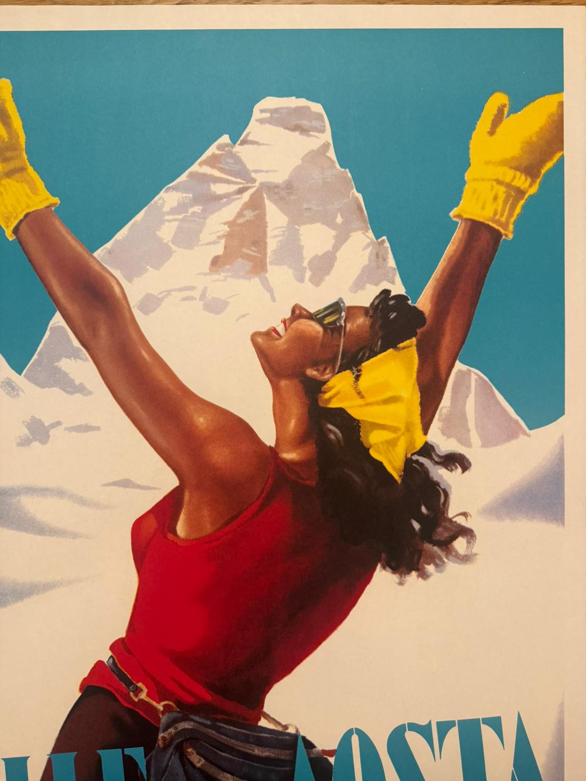 MUSATI ARNALDO VALLE D'AOSTA DONNA POSTER VINTAGE 70x100 OFFER