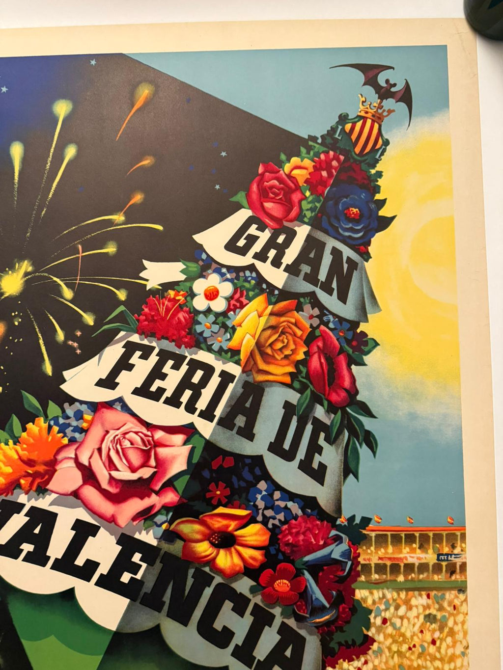 PERIS A FIERA VALENCIA 1956 POSTER VINTAGE 70x100