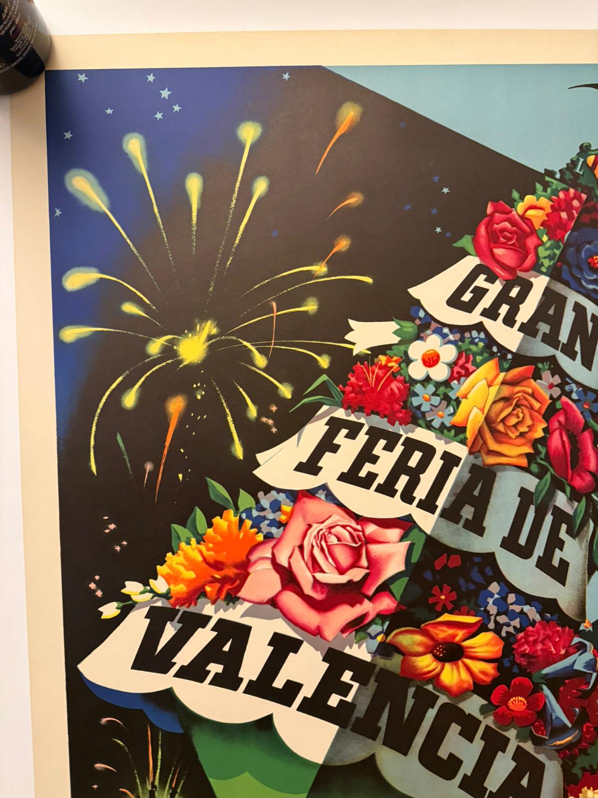 PERIS A FIERA VALENCIA 1956 POSTER VINTAGE 70x100