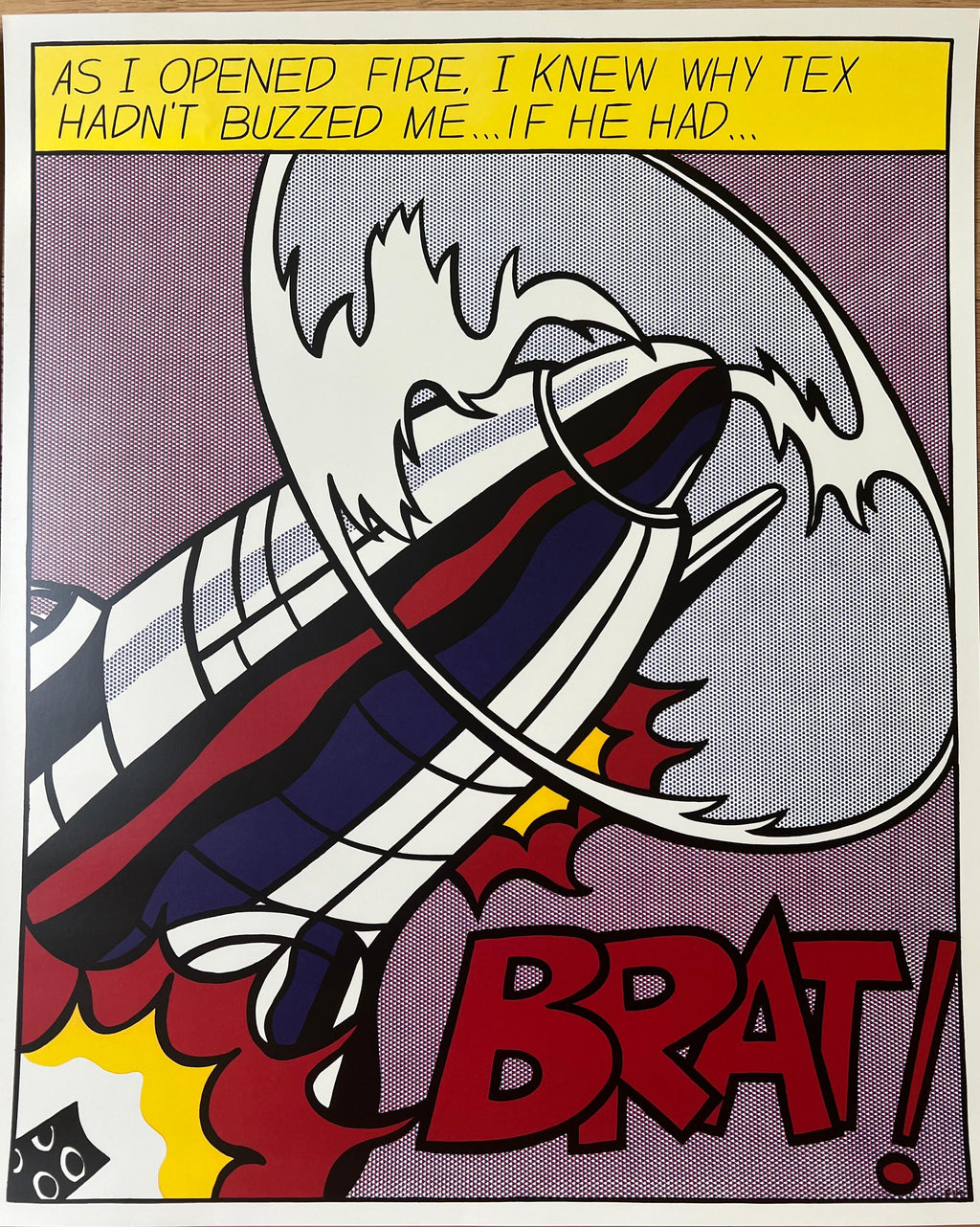 Roy Lichtenstein : Trittico As I Opened Fire