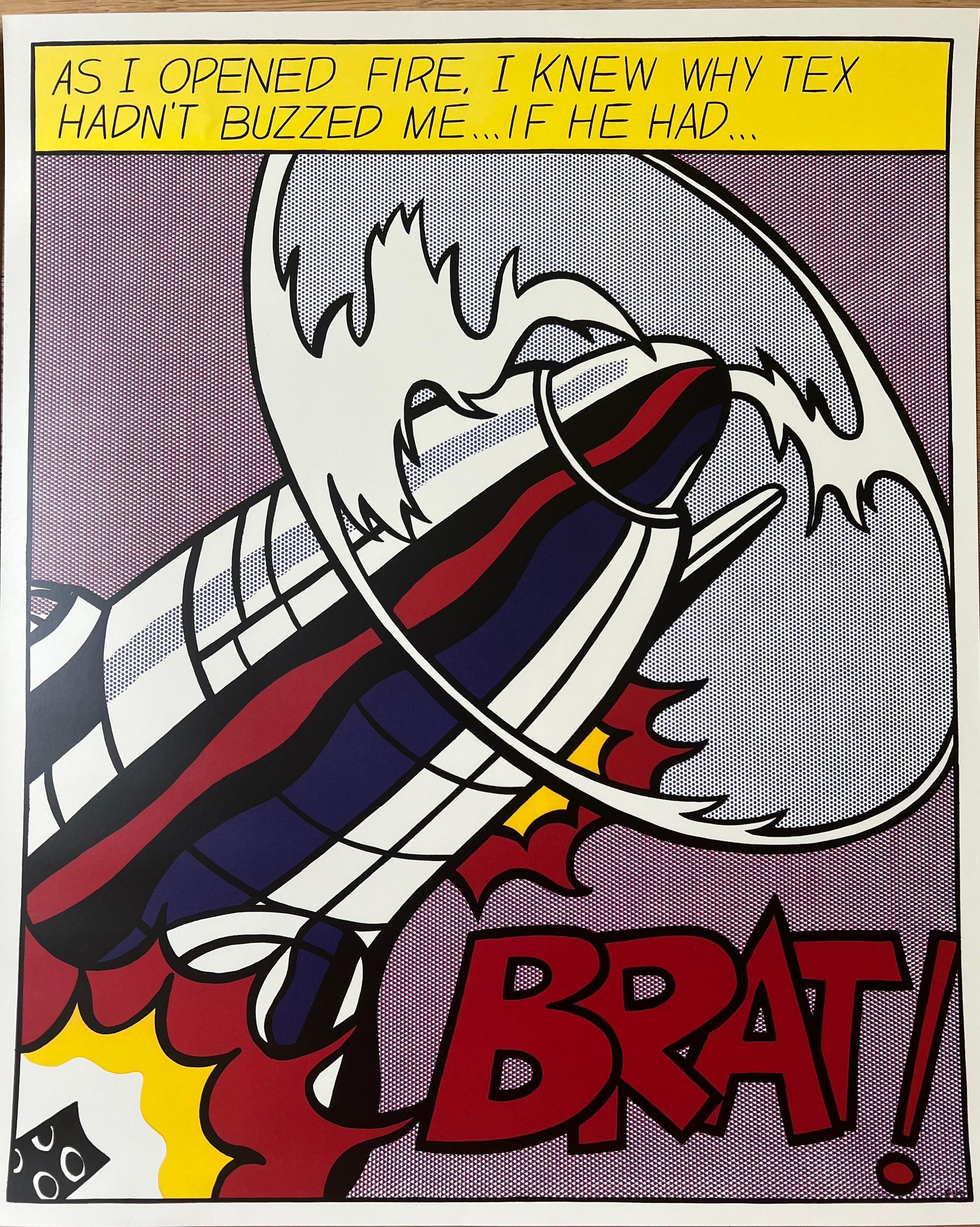 Roy Lichtenstein : Trittico As I Opened Fire