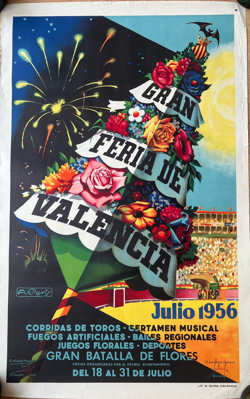 A.Peris : Gran fiera di Valencia  1956