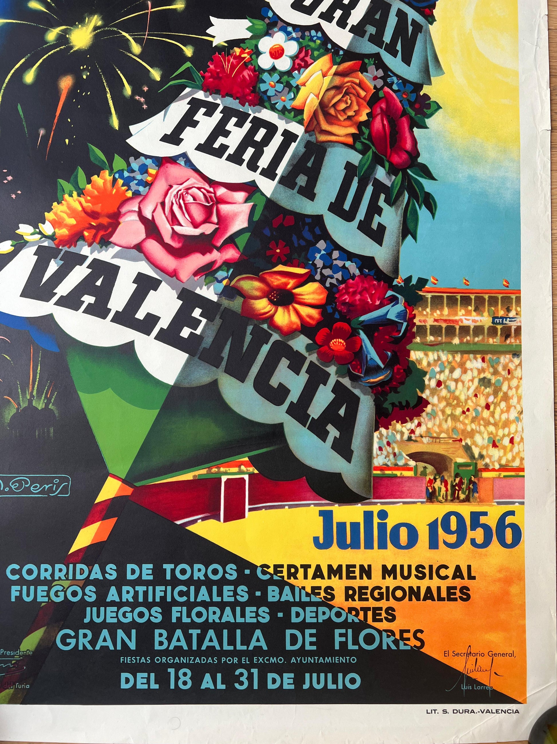 A.Peris : Gran fiera di Valencia  1956