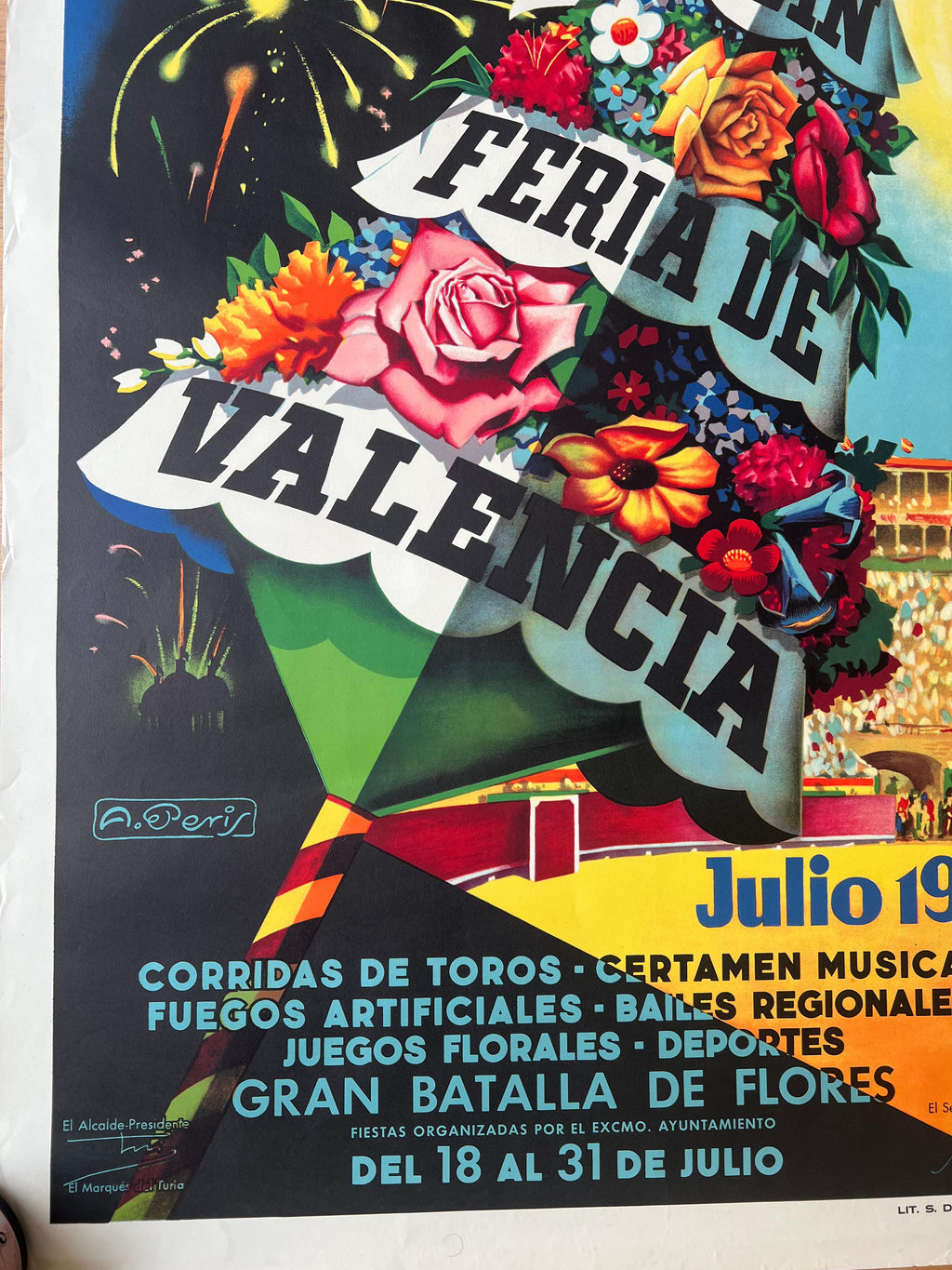 A.Peris : Gran fiera di Valencia  1956