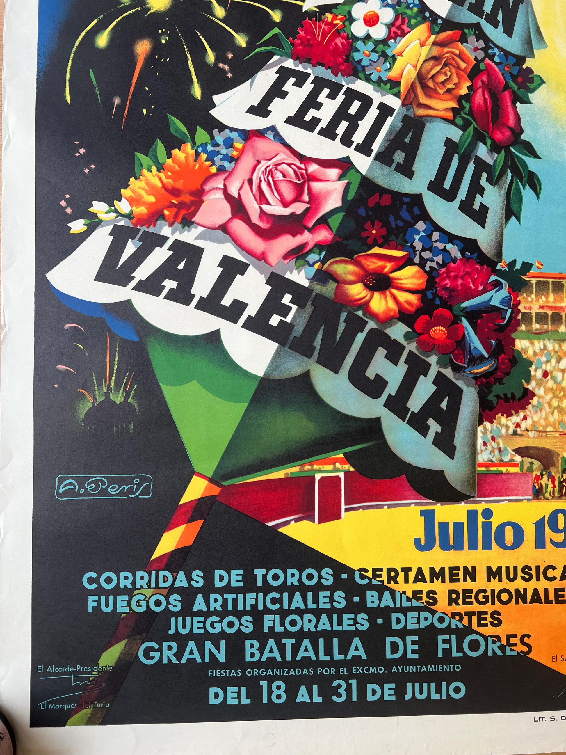 A.Peris : Gran fiera di Valencia  1956