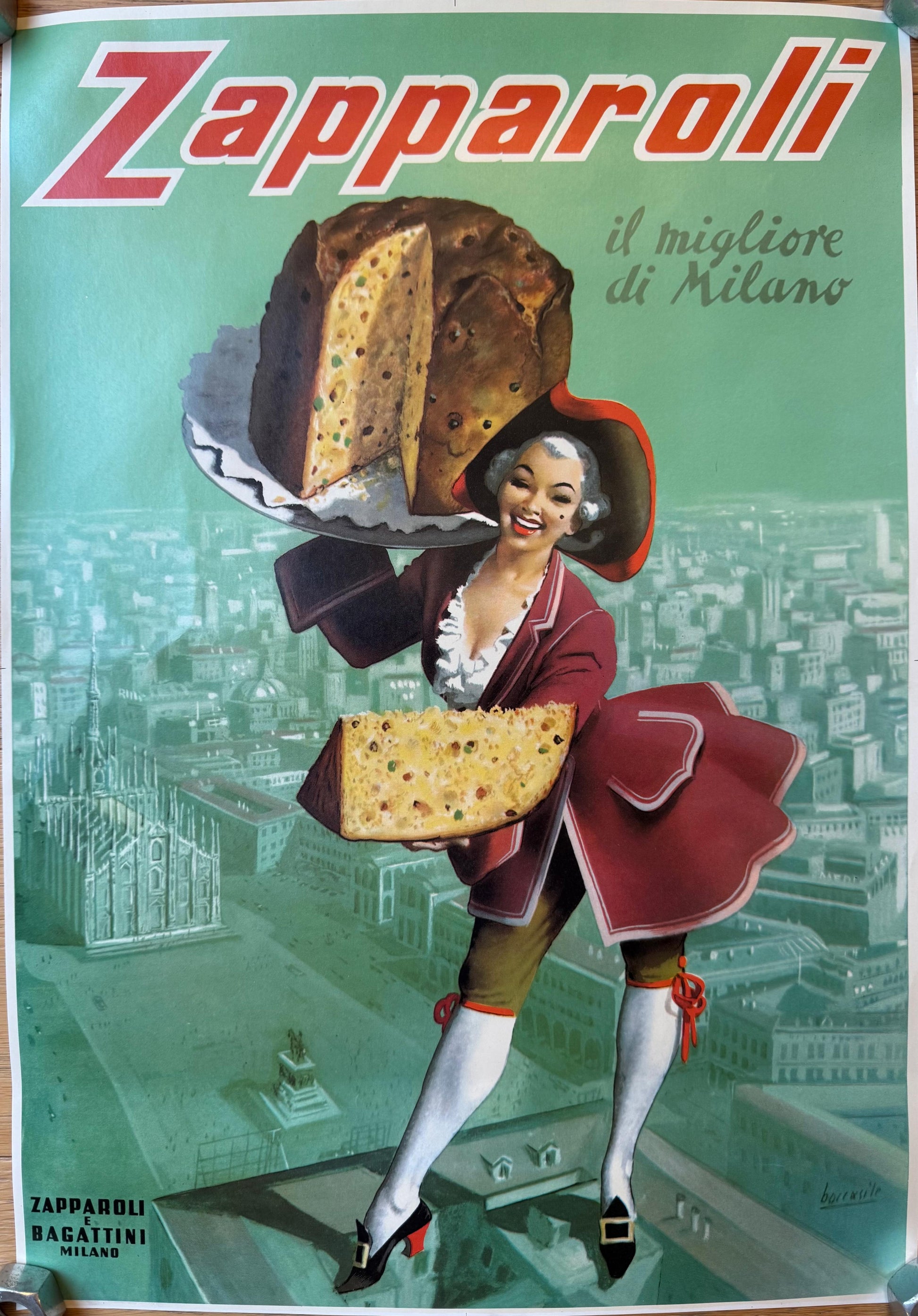 Gino Boccasile: Panettone Zapparoli