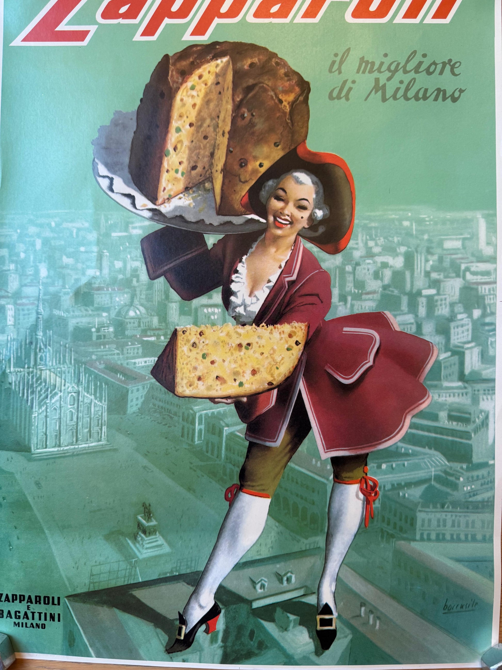 Gino Boccasile: Panettone Zapparoli