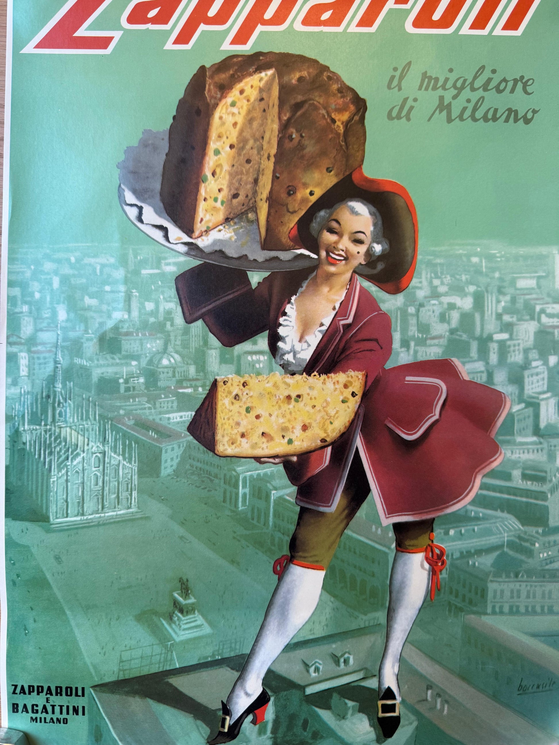 Gino Boccasile: Panettone Zapparoli