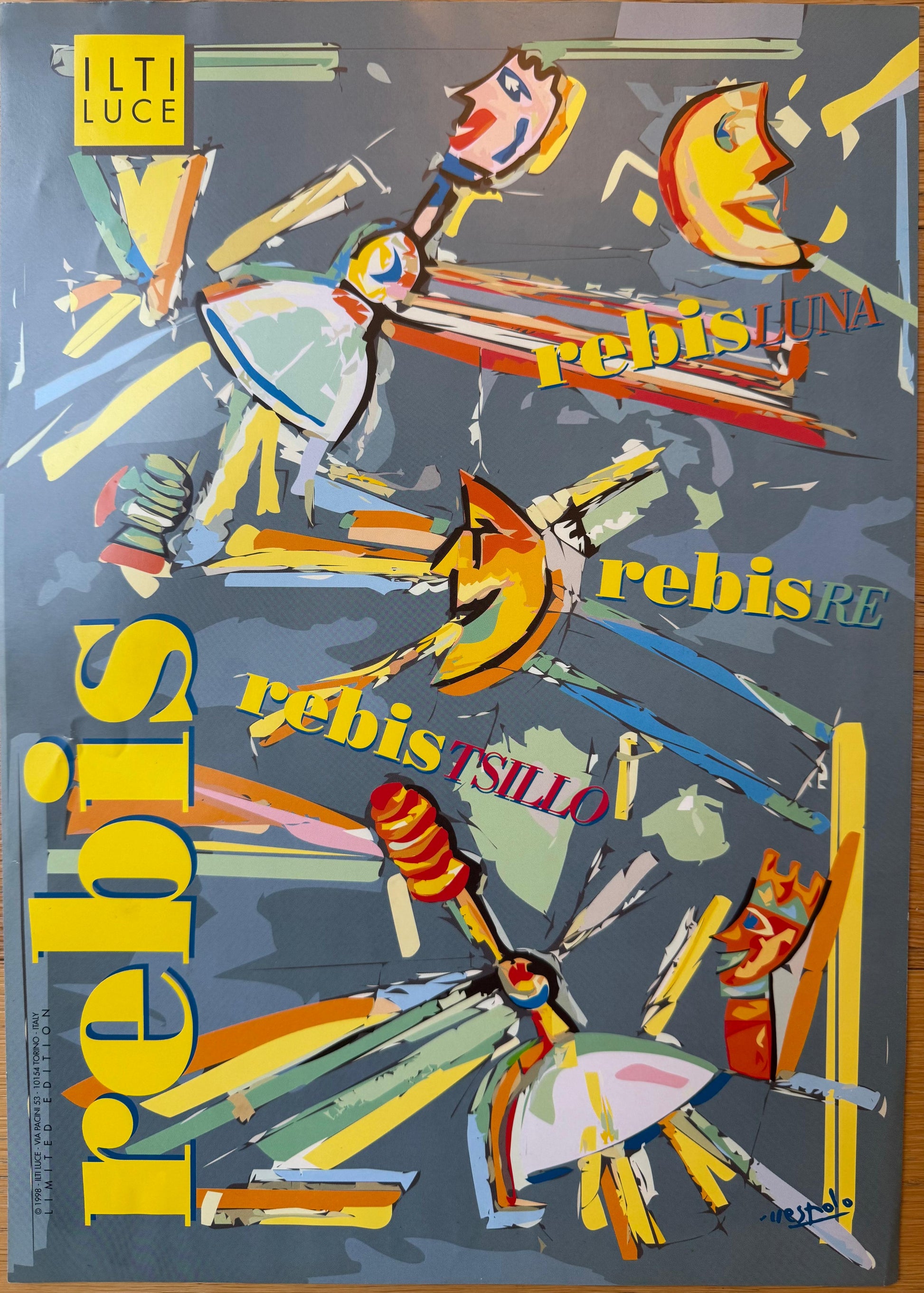 Ugo Nespolo : Rebis Ilti luce