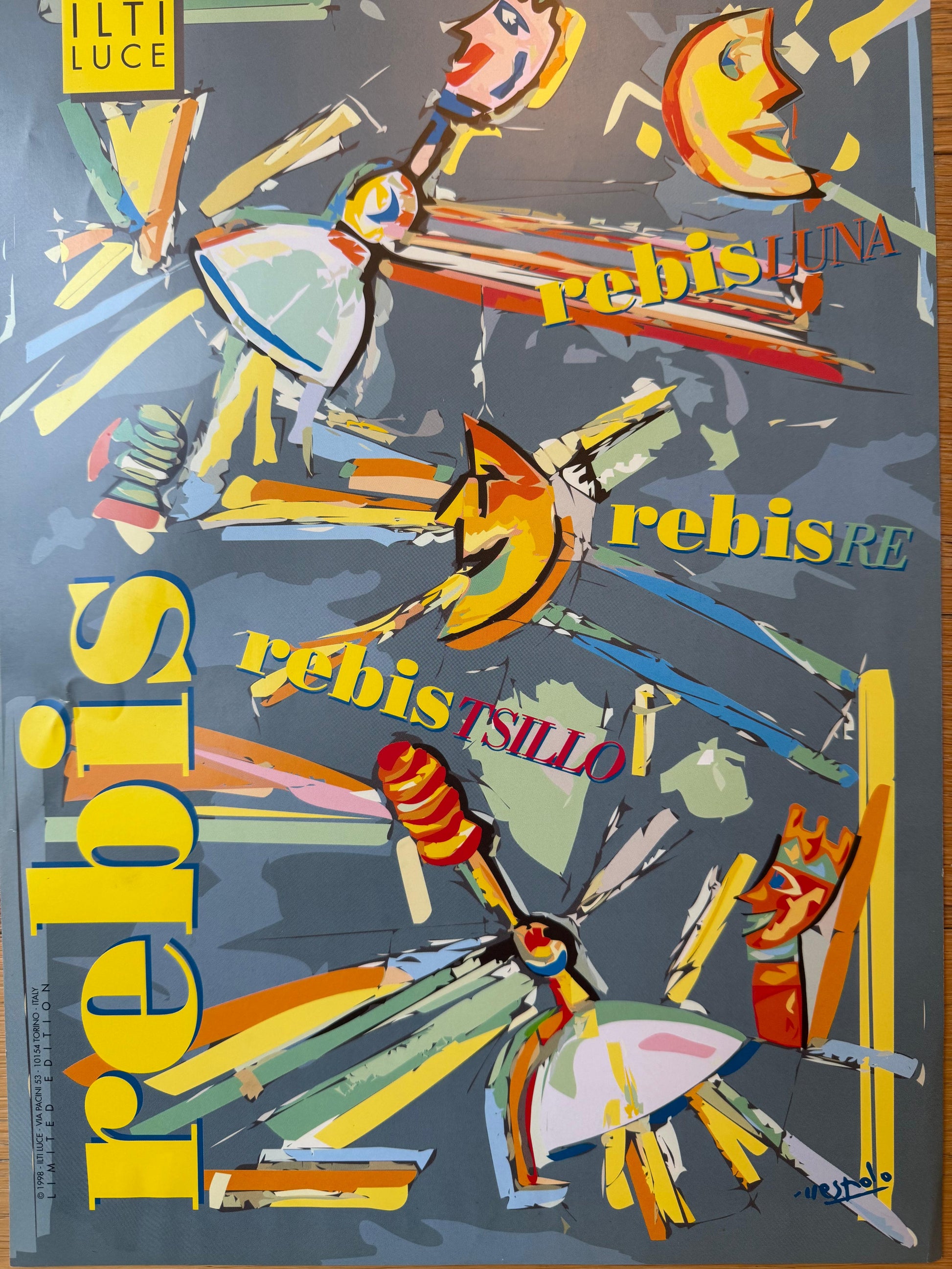 Ugo Nespolo : Rebis Ilti luce