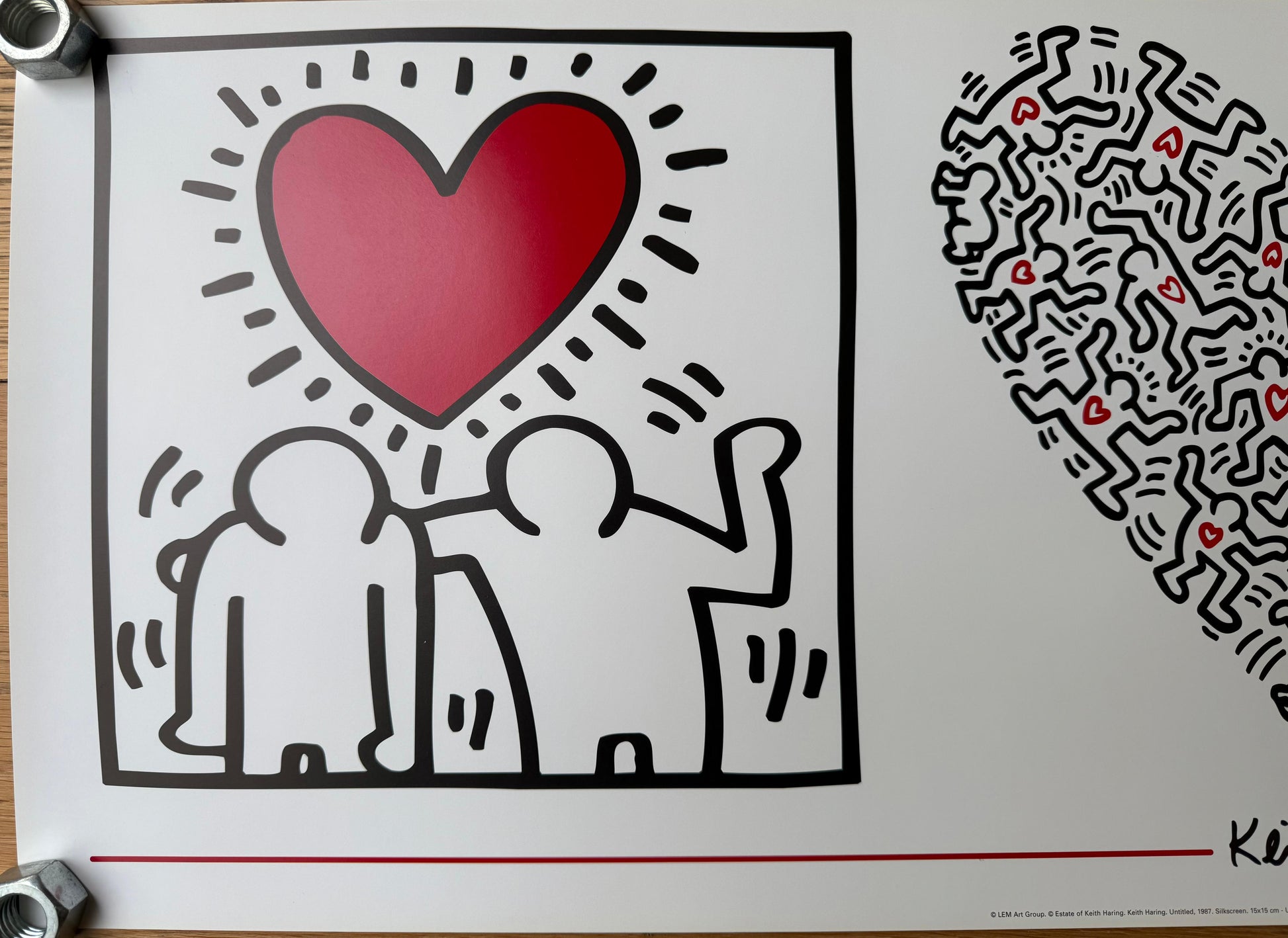 Keith Haring :doppio trittico Love