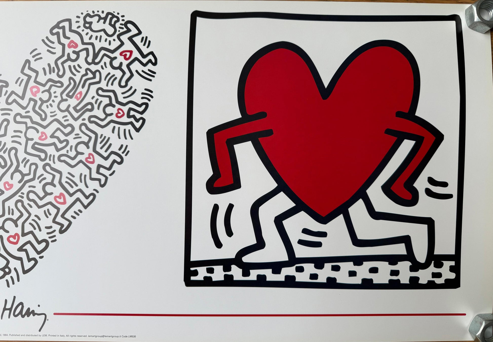 Keith Haring :doppio trittico Love