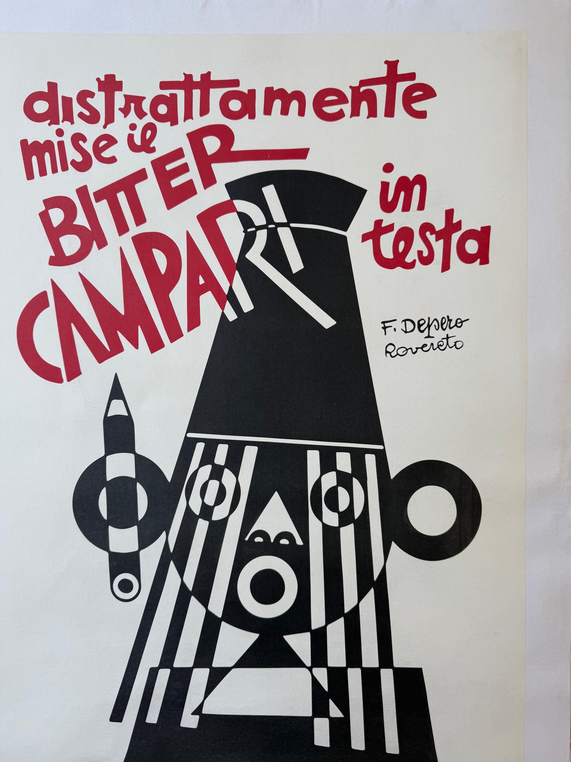 Fortunato Depero : Bitter Campari in testa