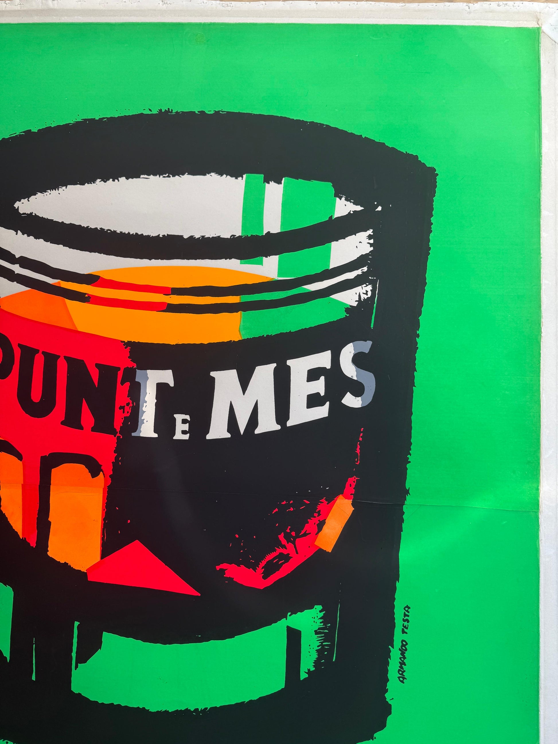 Armando Testa: Carpano fluo Punt e Mes (gotto)