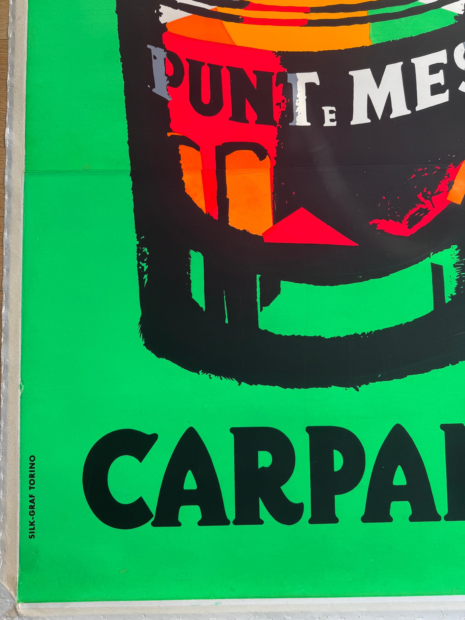 Armando Testa: Carpano fluo Punt e Mes (gotto)