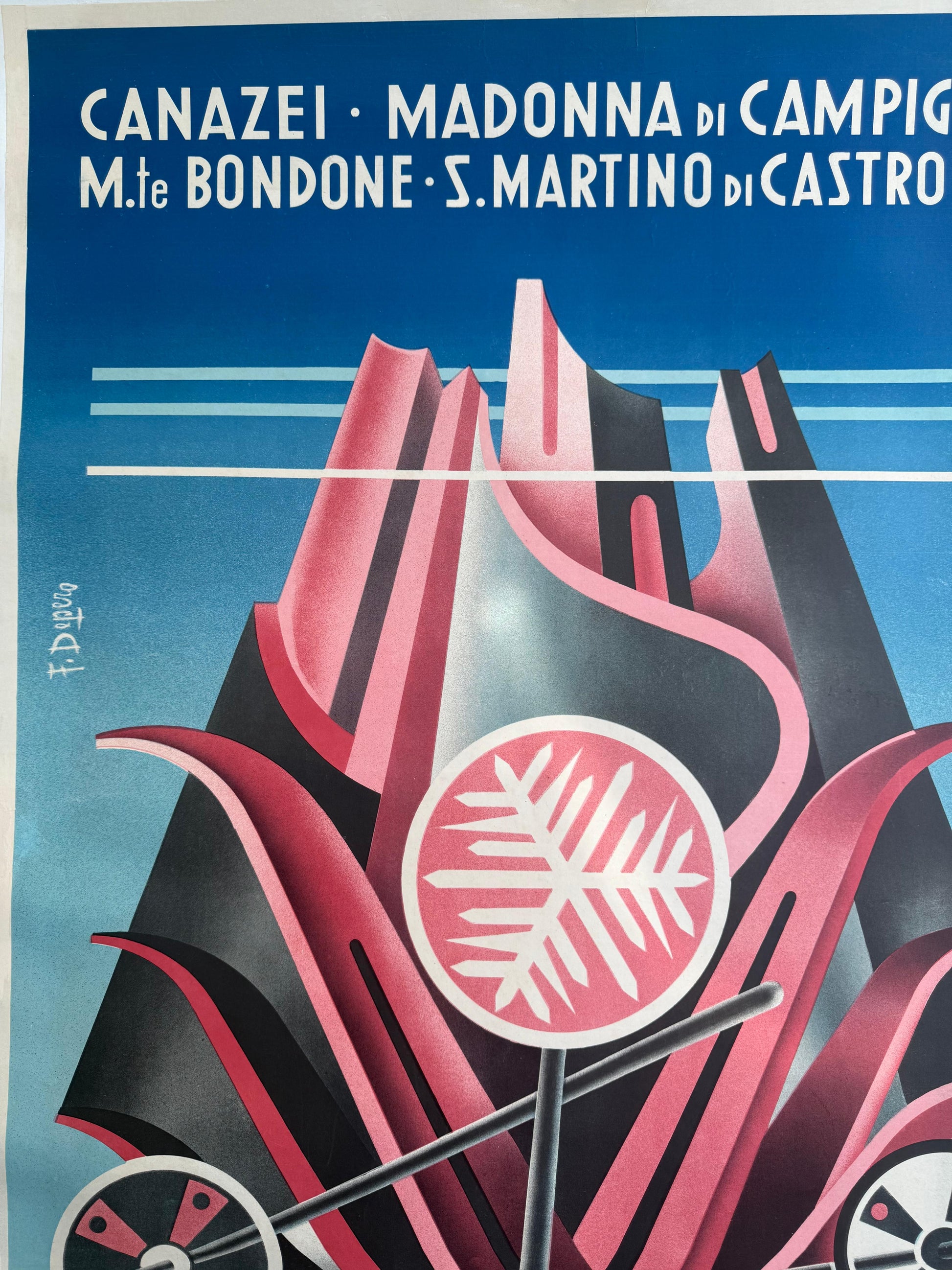 Fortunato Depero : Ski Dolomiti Madonna di Campiglio