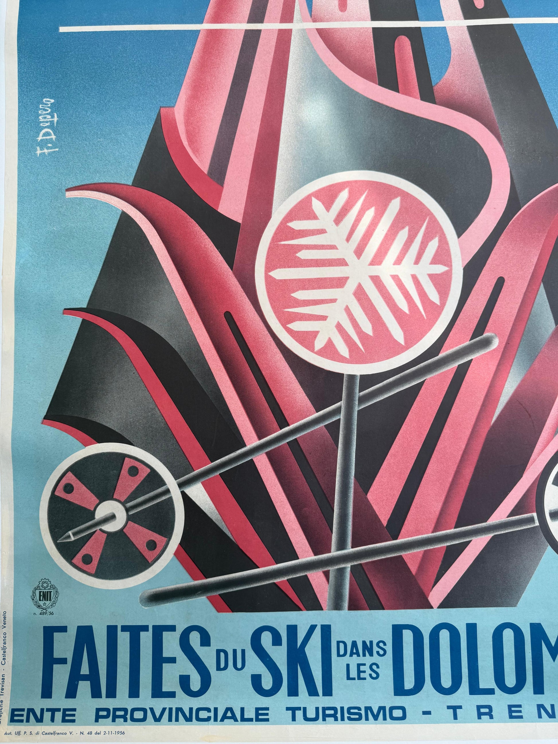 Fortunato Depero : Ski Dolomiti Madonna di Campiglio