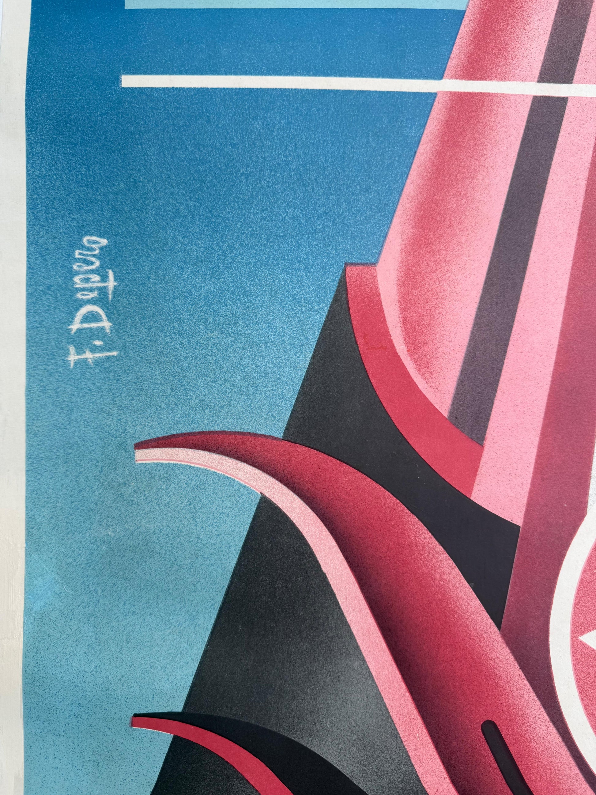 Fortunato Depero : Ski Dolomiti Madonna di Campiglio