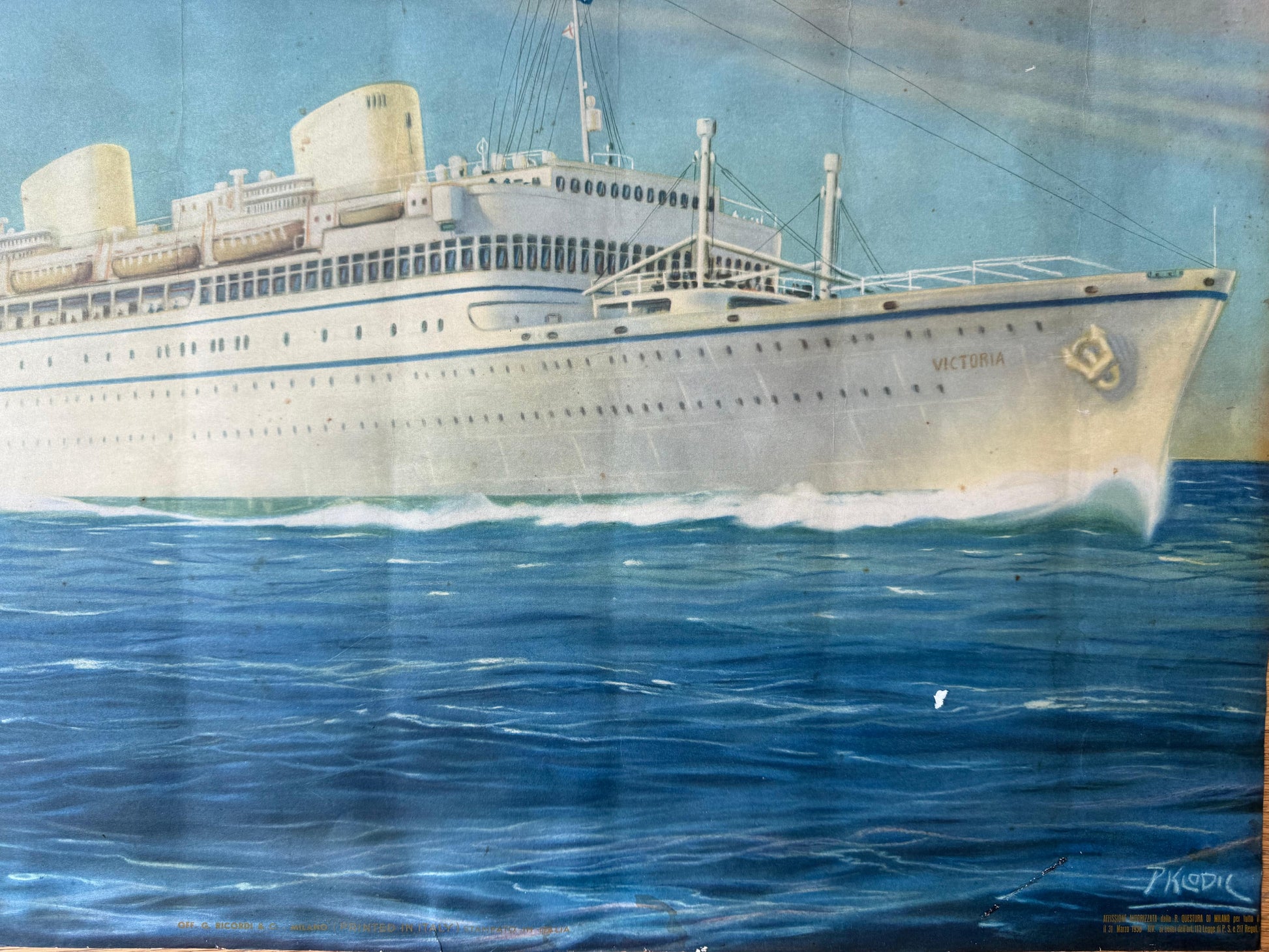 Paolo Klodic : Motonave Victoria Lloyd Triestino