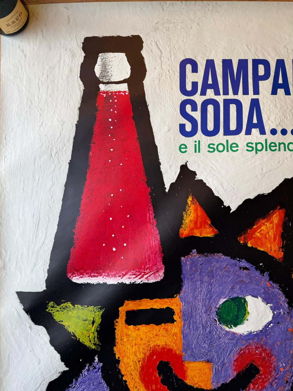 PIATTI CAMPARI SODA SOLE POSTER VINTAGE 100x140