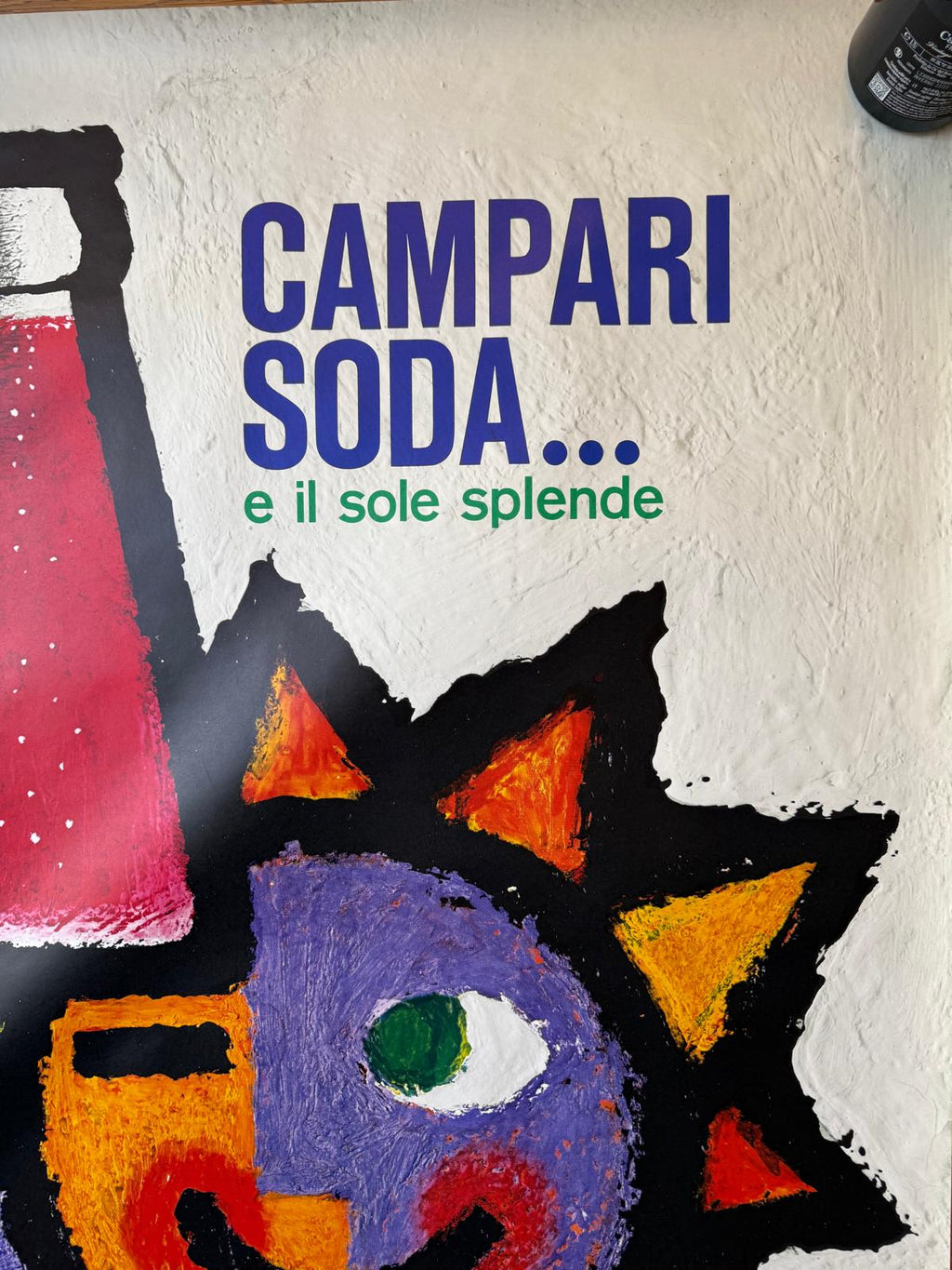 PIATTI CAMPARI SODA SOLE POSTER VINTAGE 100x140