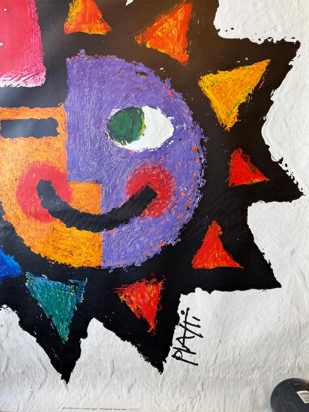 PIATTI CAMPARI SODA SOLE POSTER VINTAGE 100x140