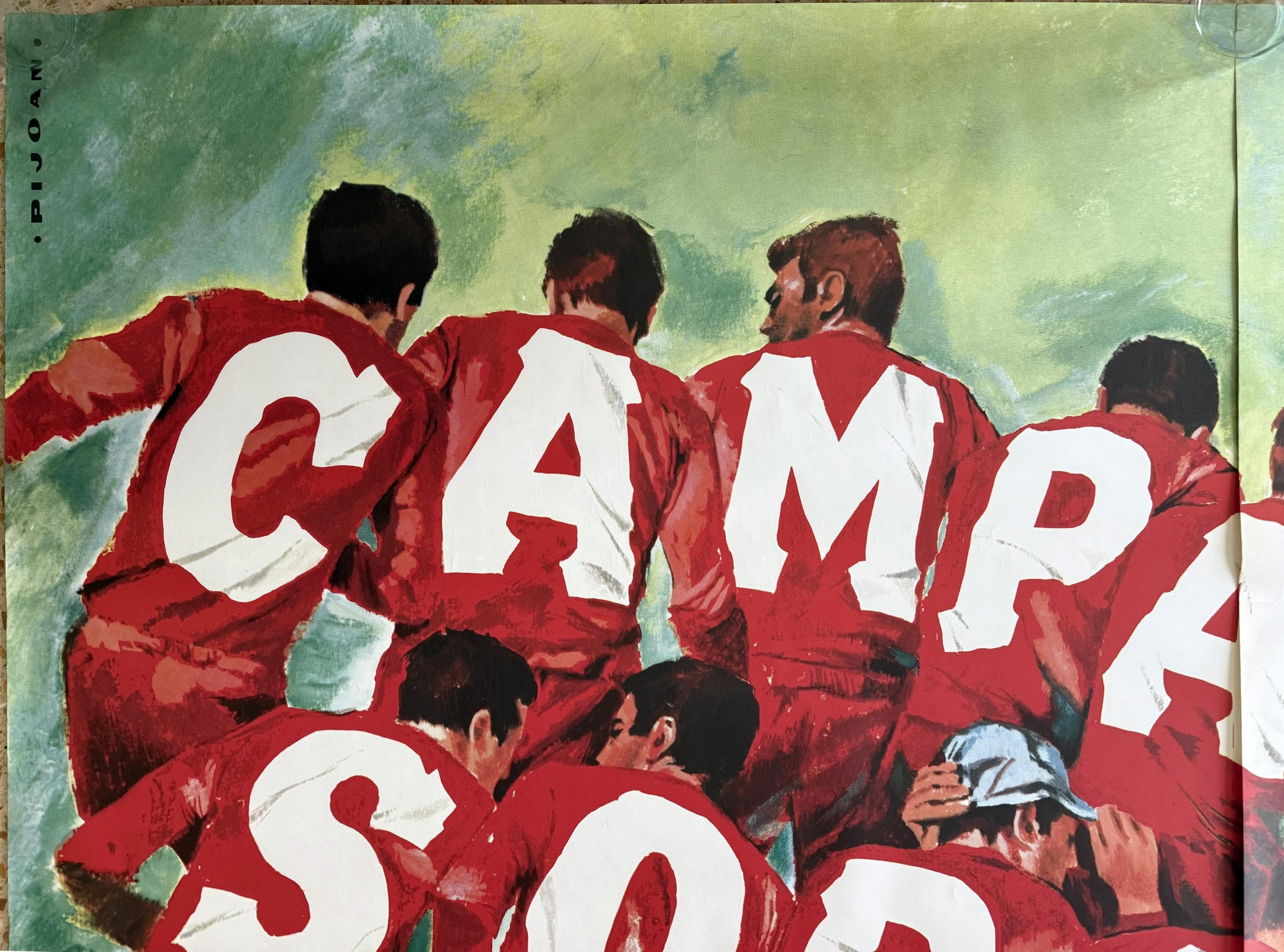 PJOAN CAMPARI SODA VINCE LA SETE POSTER VINTAGE 200x140