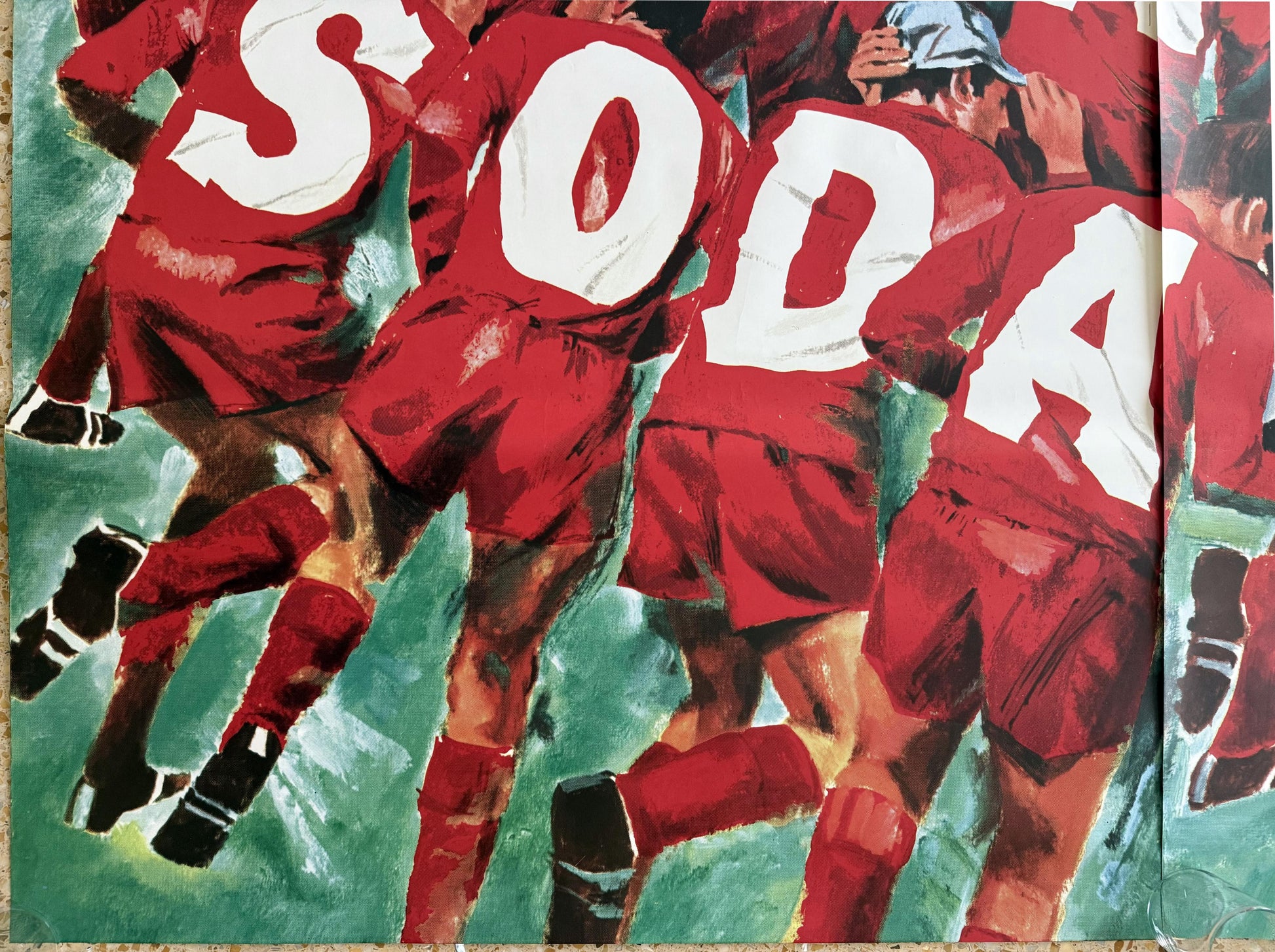 PJOAN CAMPARI SODA VINCE LA SETE POSTER VINTAGE 200x140
