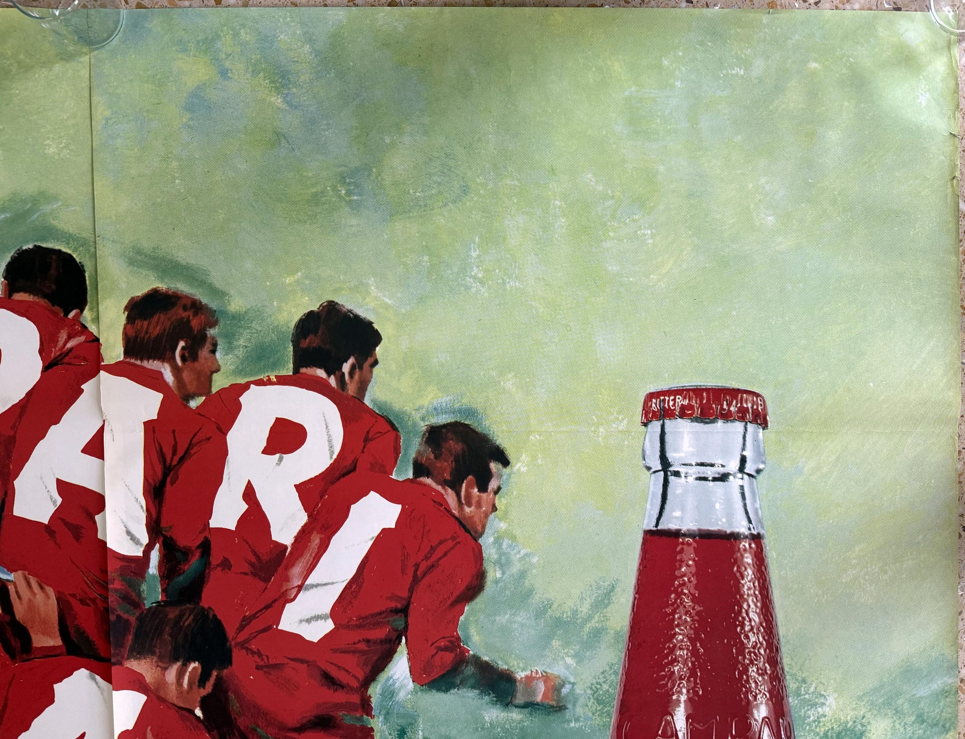 PJOAN CAMPARI SODA VINCE LA SETE POSTER VINTAGE 200x140