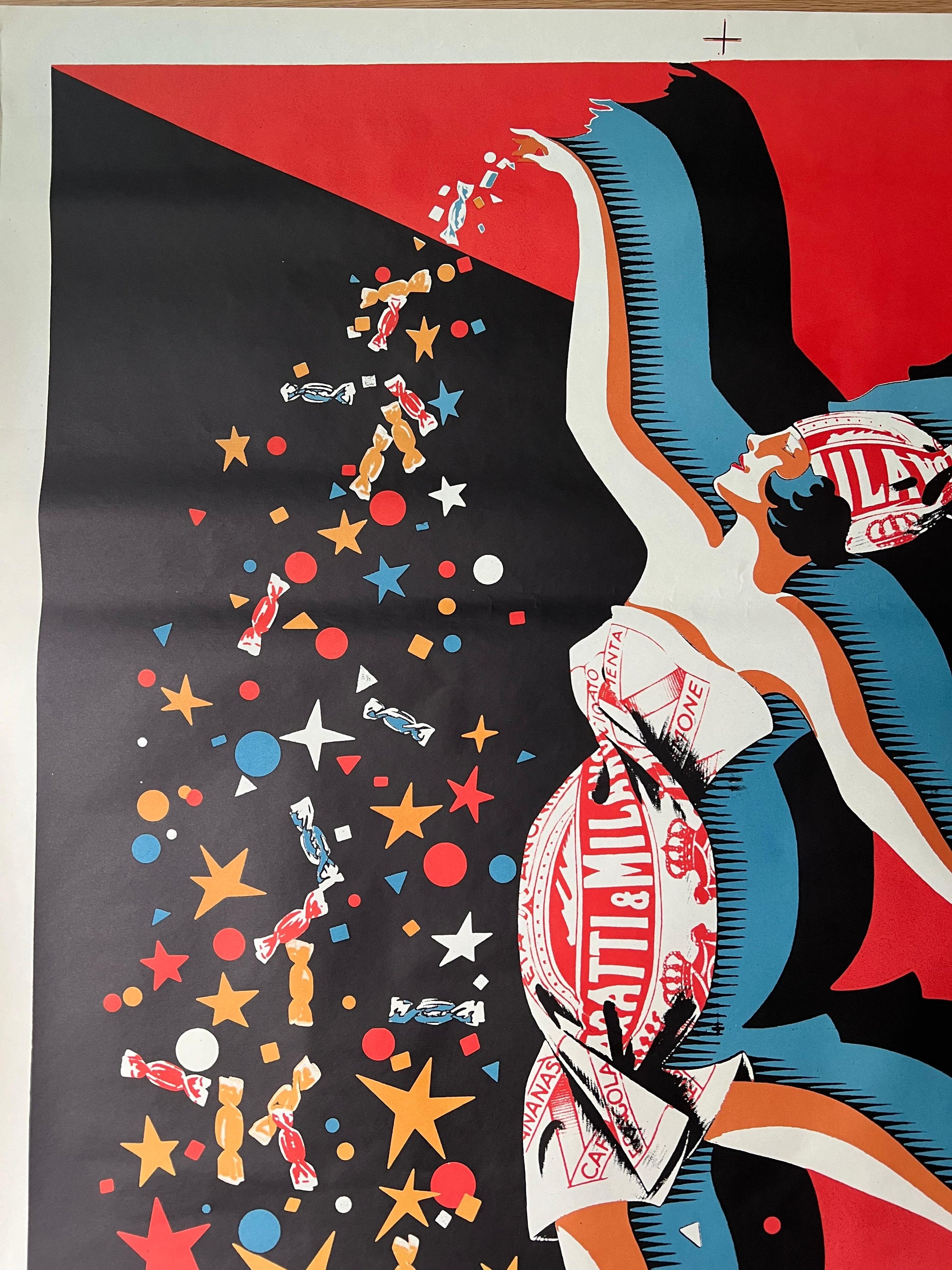 PLUTO BARATTI & MILANO POSTER VINTAGE 100x140