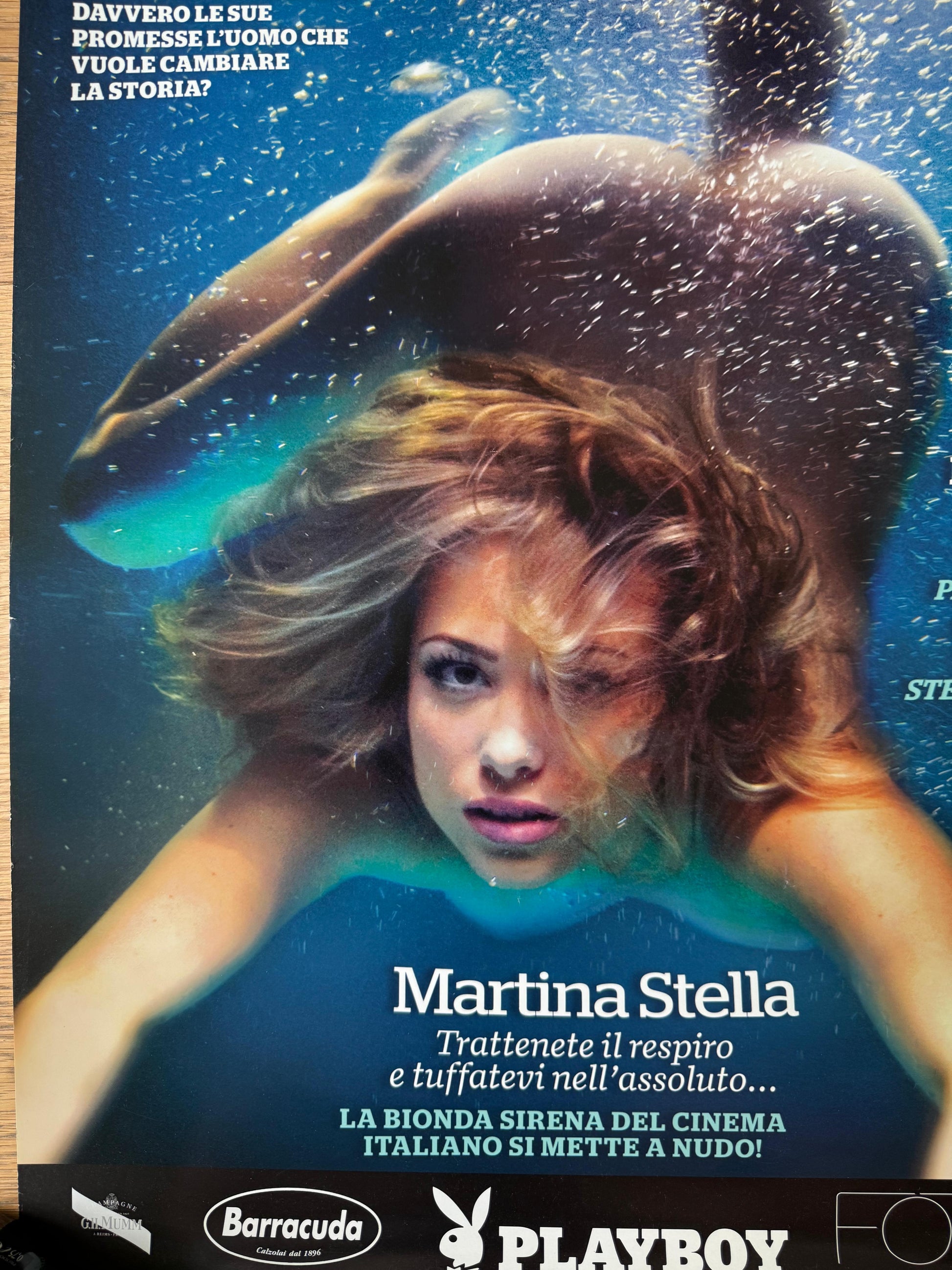 PLAYBOY MARTINA STELLA POSTER VINTAGE 48x68