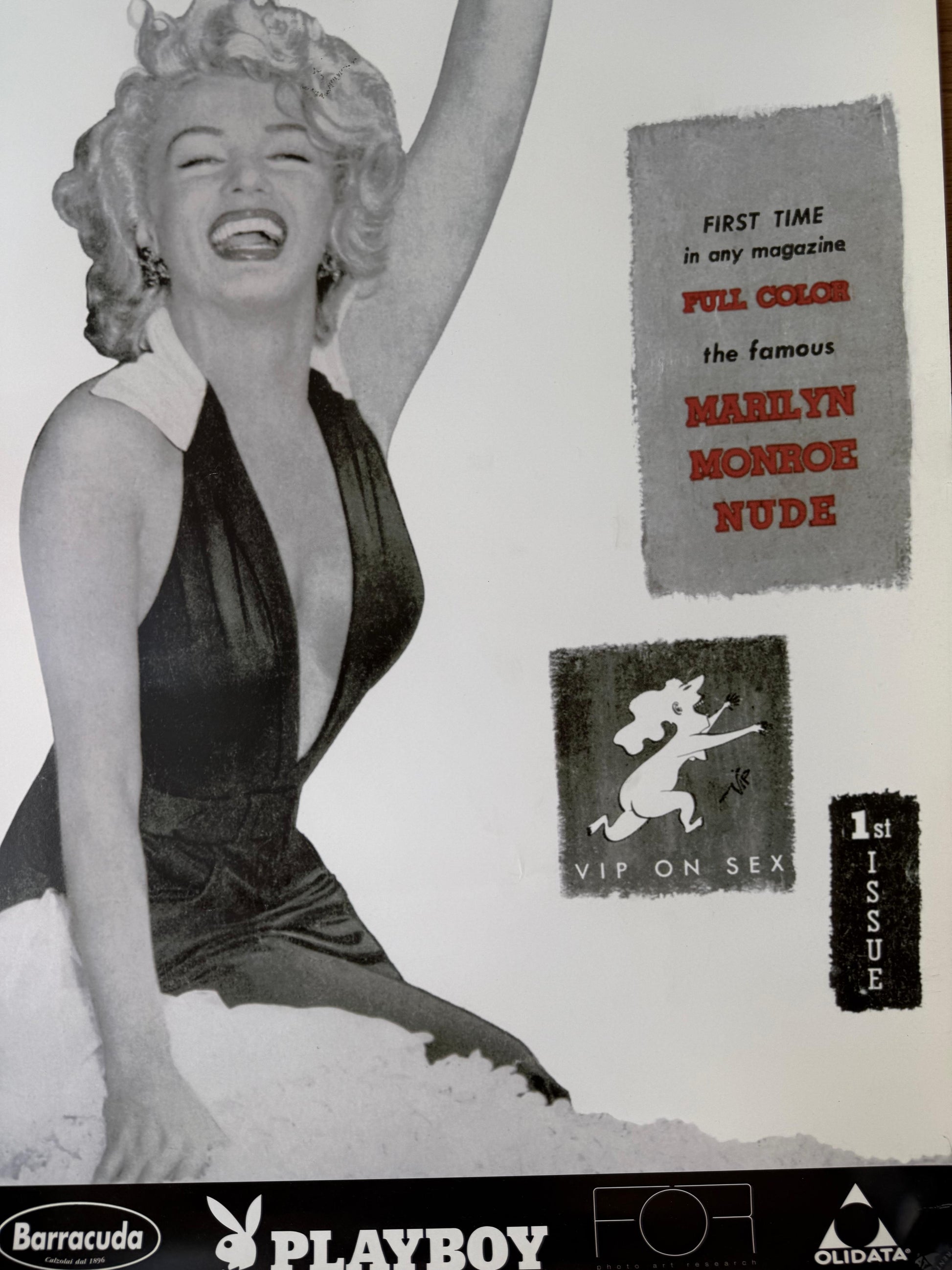PLAYBOY MARILYN POSTER VINTAGE 48x68