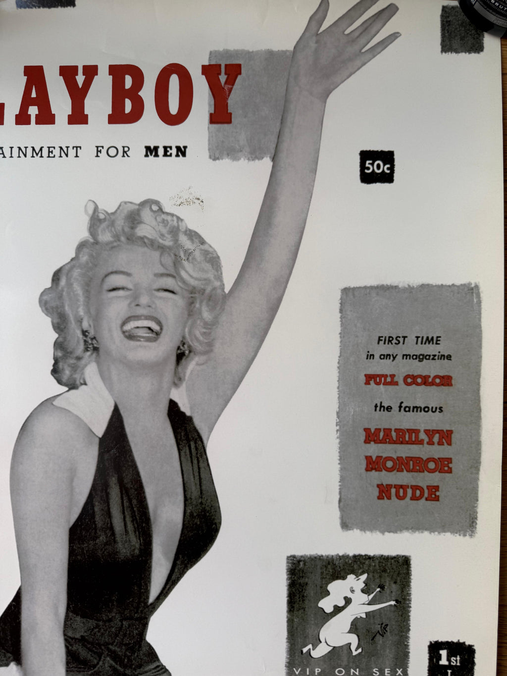 PLAYBOY MARILYN POSTER VINTAGE 48x68