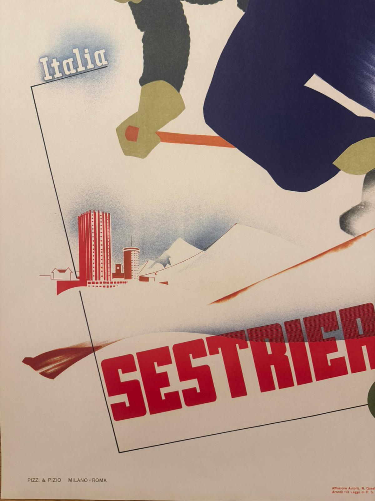 PUPPO MARIO SESTRIERES POSTER VINTAGE 70x100 OFFER