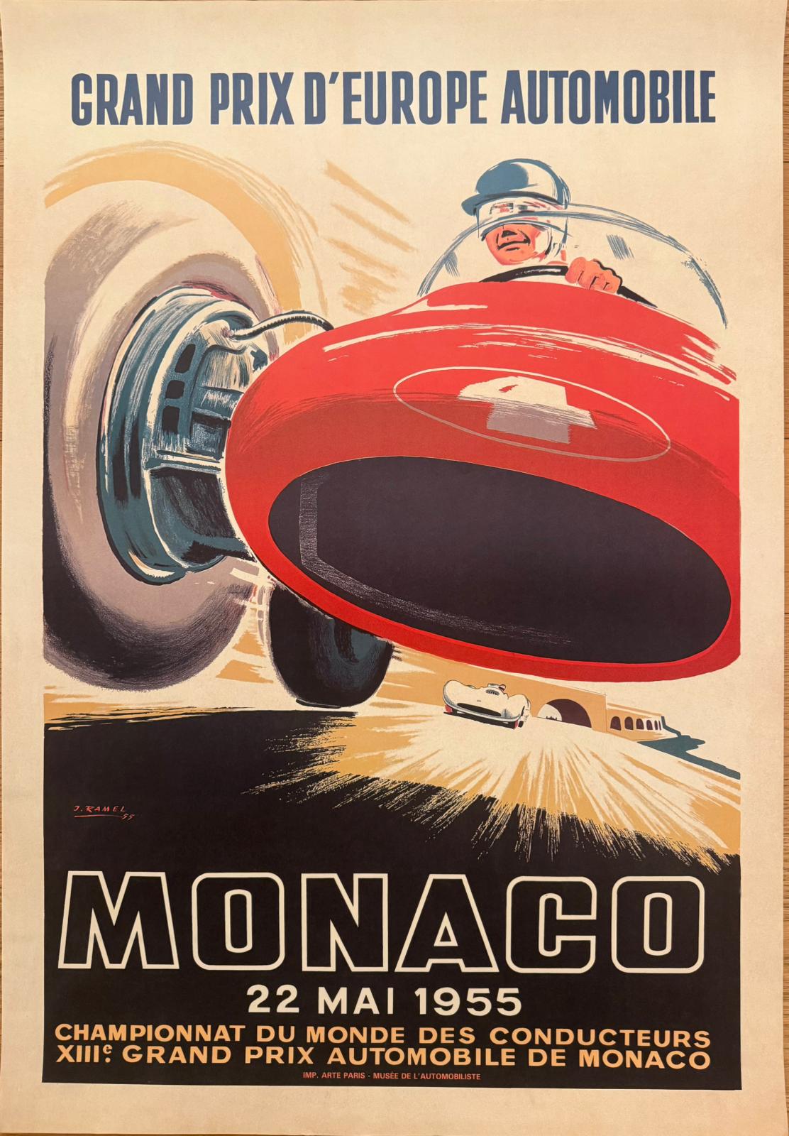 RAMEL JEAN MONACO 55 POSTER VINTAGE 70x100 OFFER