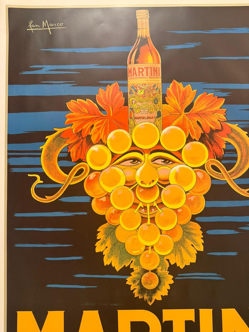SAN MARCO MARTINI VERMOUTH POSTER VINTAGE 70x100