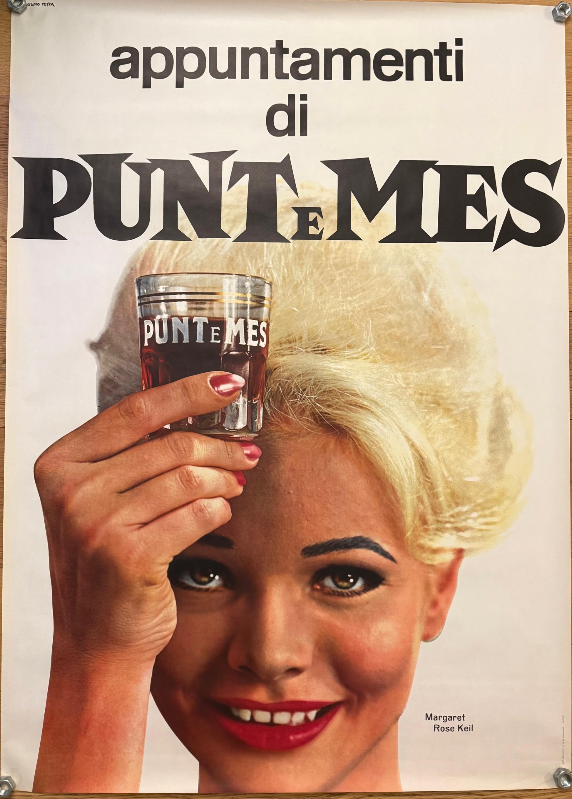 TESTA ARMANDO APPUNTAMENTO PUNT E MES (BIONDA) POSTER VINTAGE 100x140