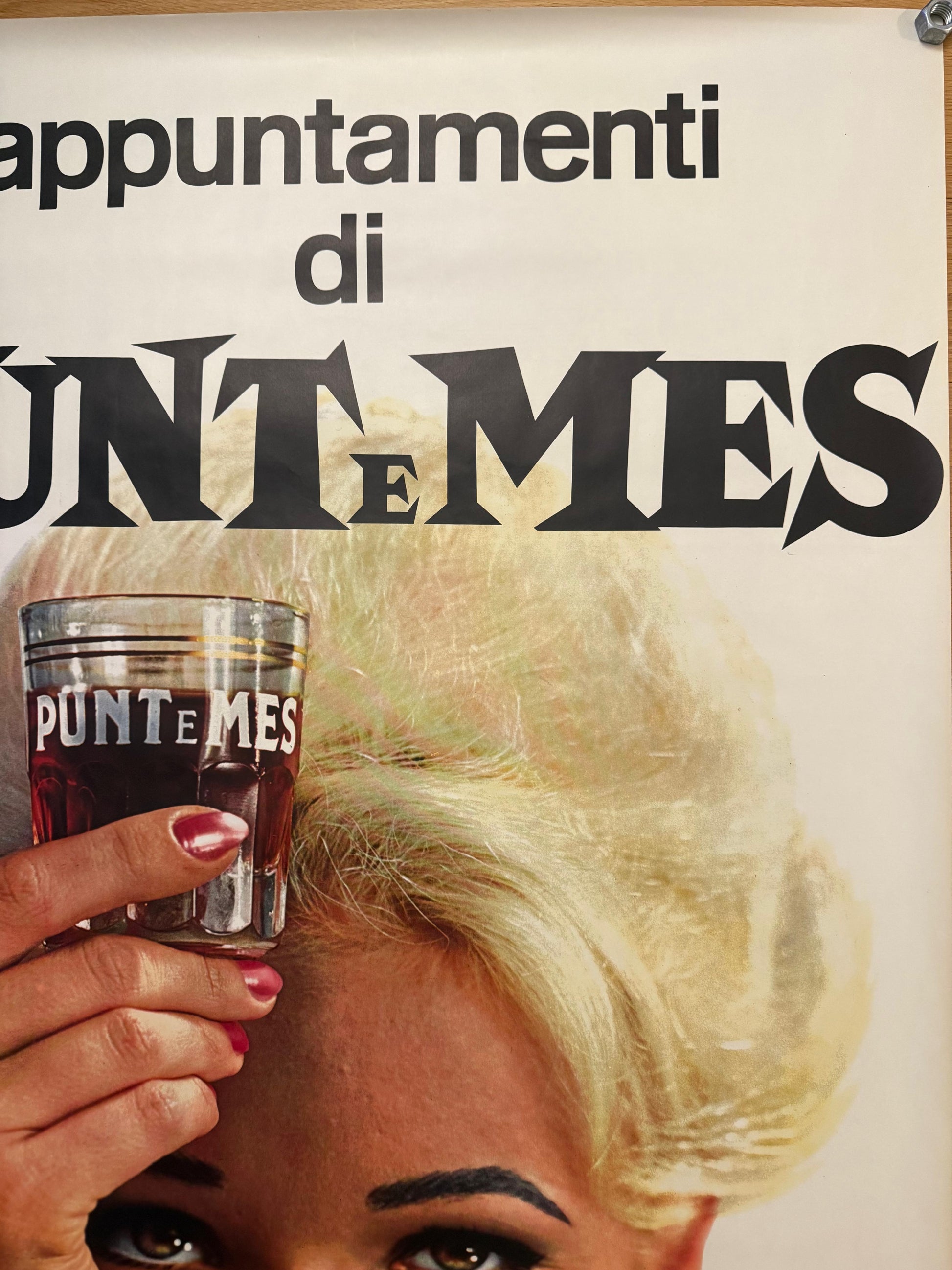TESTA ARMANDO APPUNTAMENTO PUNT E MES (BIONDA) POSTER VINTAGE 100x140