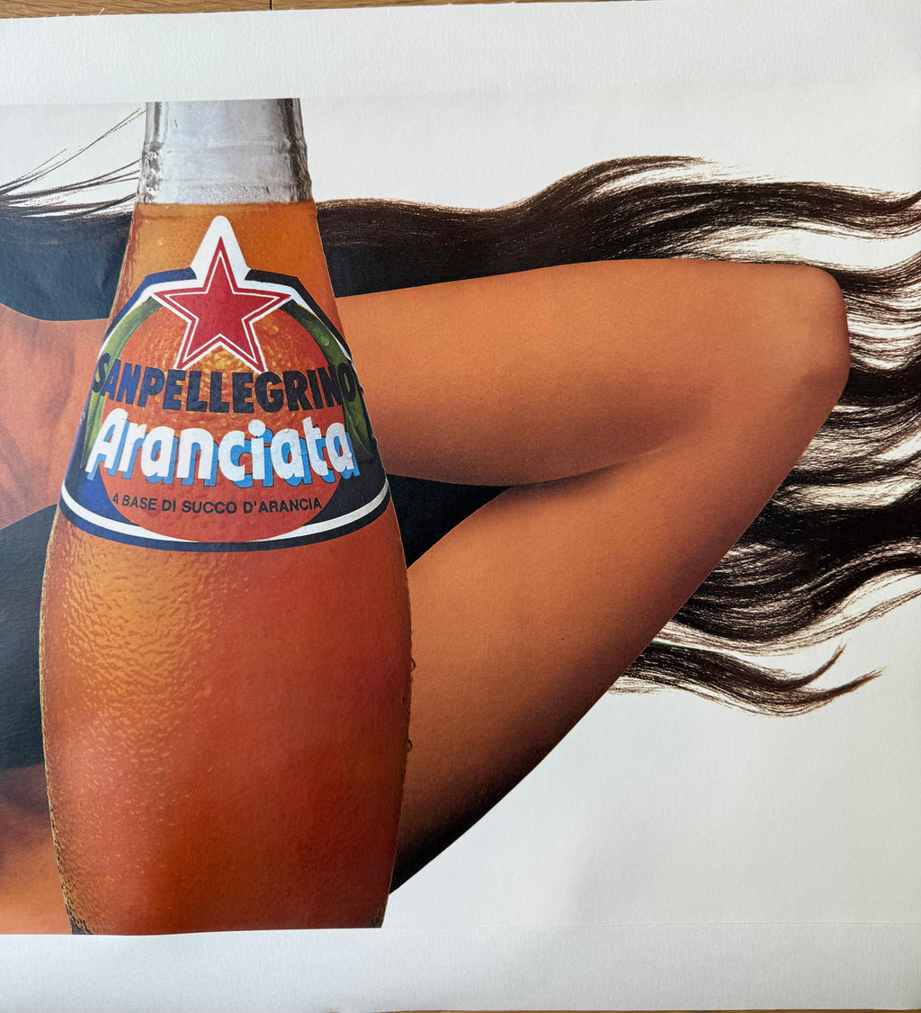 TESTA ARMANDO ARANCIATA SANPELLEGRINO POSTER VINTAGE 71x38