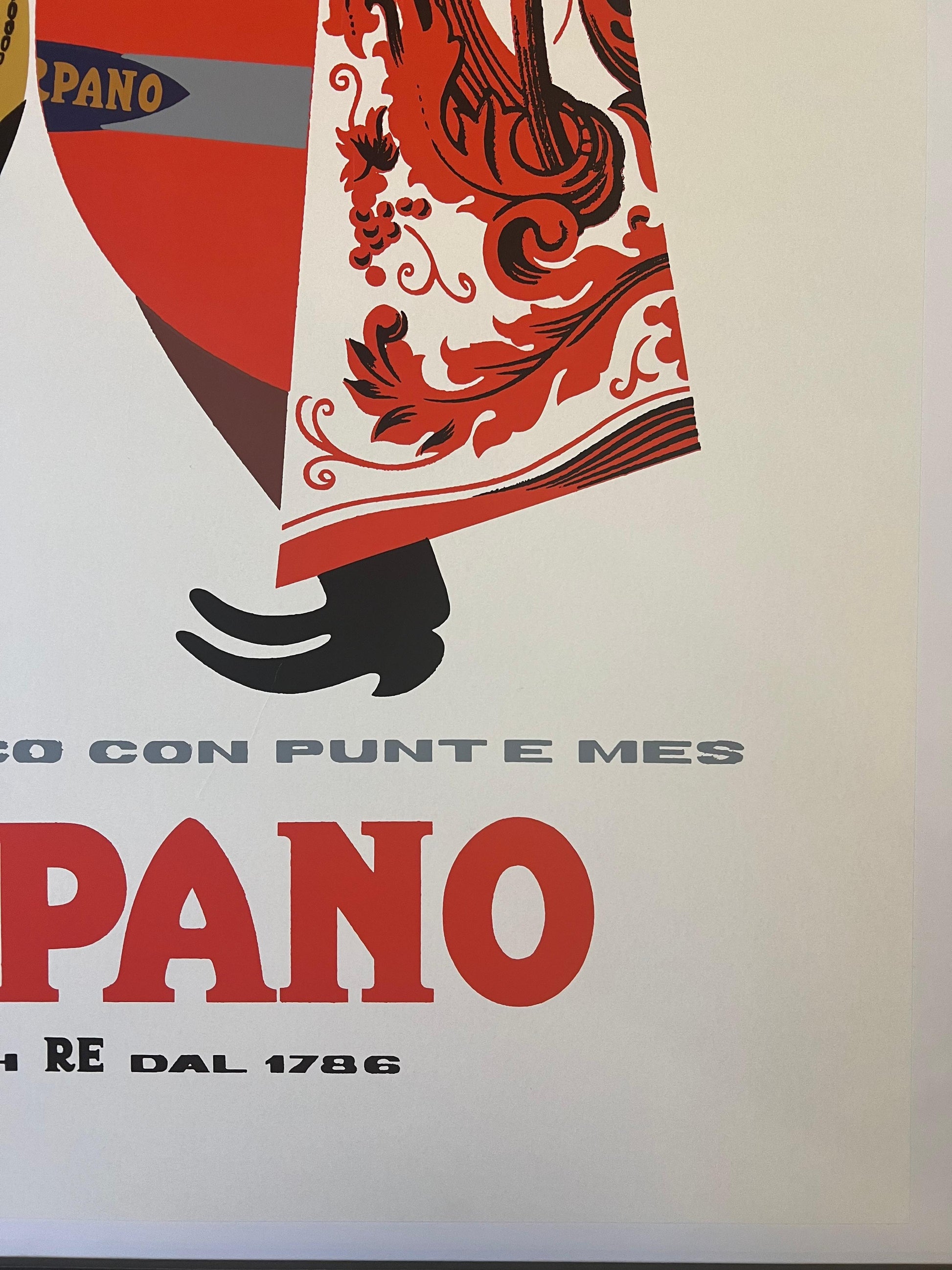 TESTA ARMANDO BRINDISI CAVOUR POSTER VINTAGE 70x100