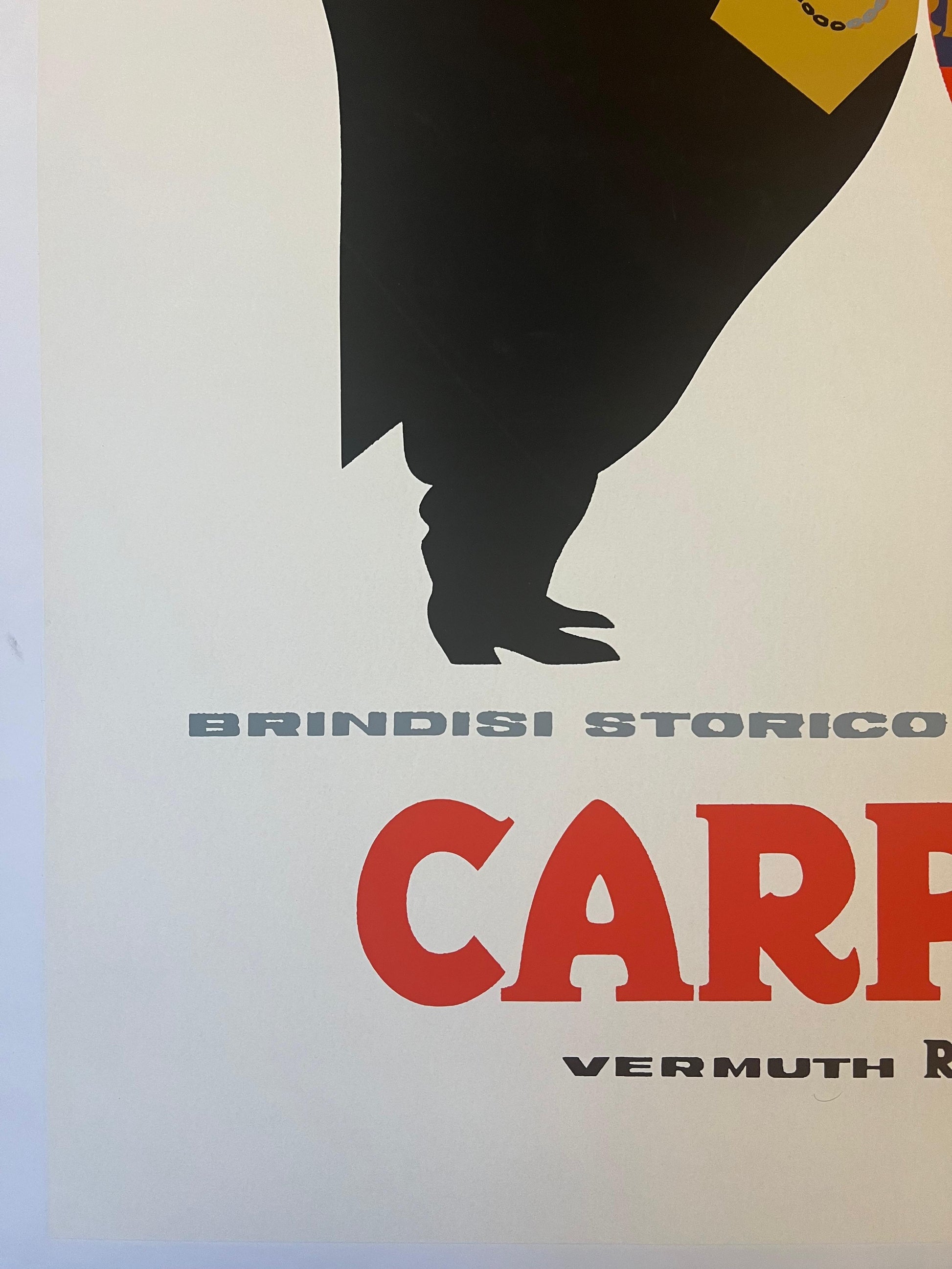 TESTA ARMANDO BRINDISI CAVOUR POSTER VINTAGE 70x100
