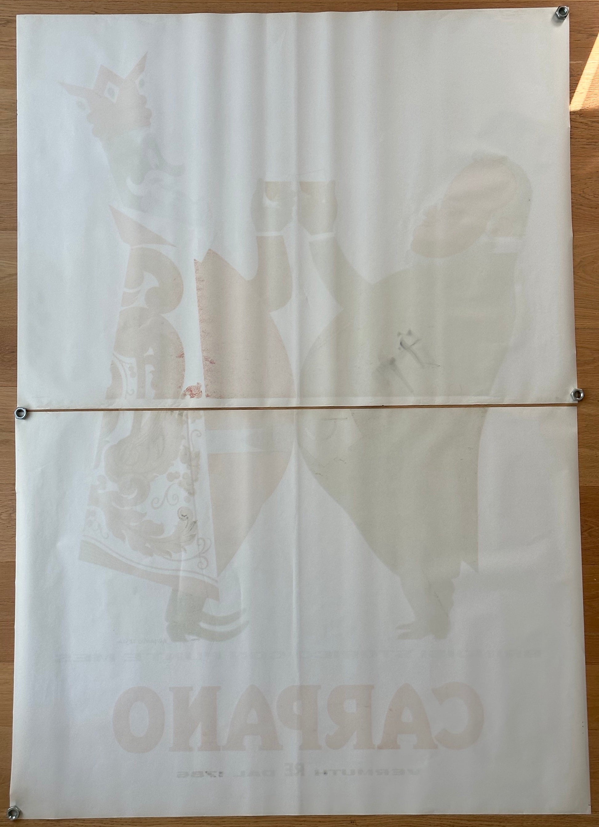 TESTA ARMANDO BRINDISI CAVOUR POSTER VINTAGE 140x200