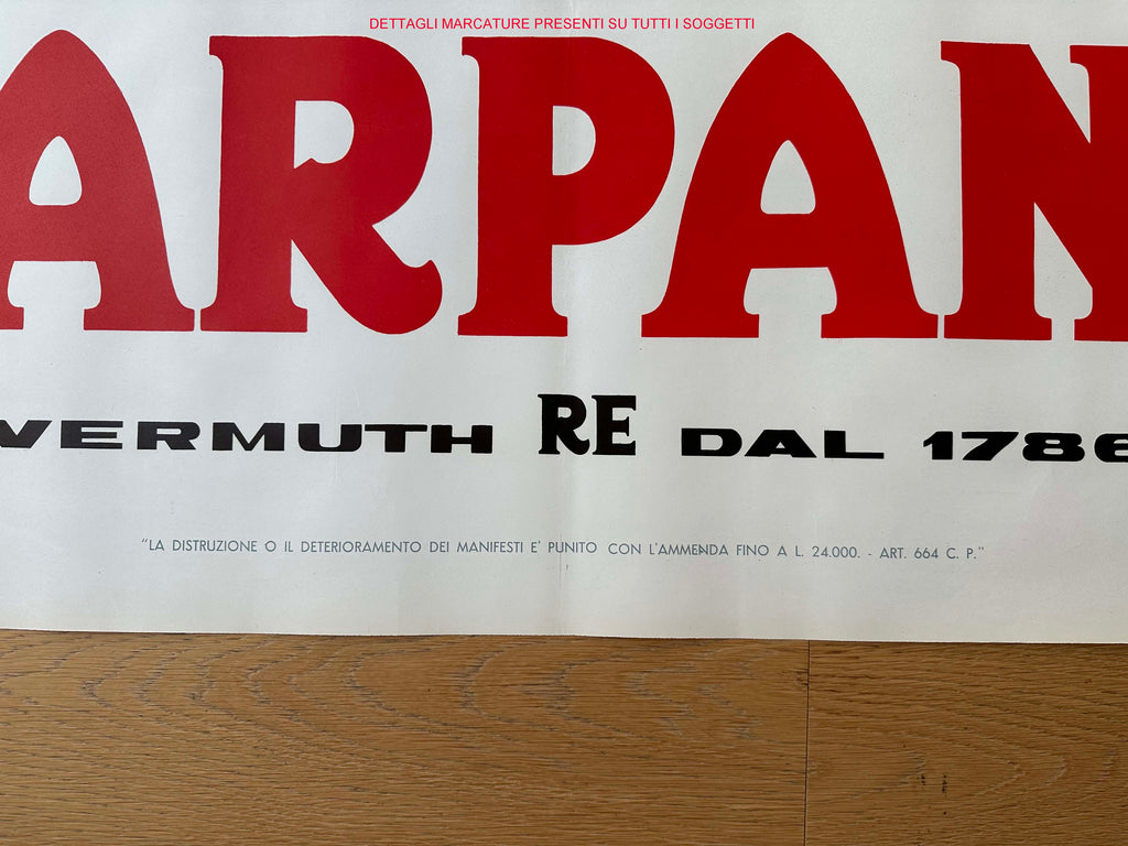 TESTA ARMANDO BRINDISI CAVOUR POSTER VINTAGE 140x200